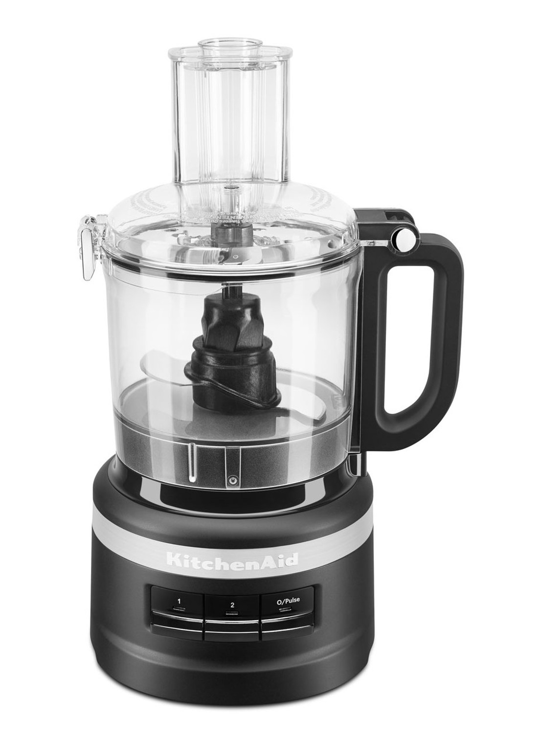 KitchenAid Foodprocessor 1,7 liter 5KFP0719EBM - Mat Zwart - voorkant zwart