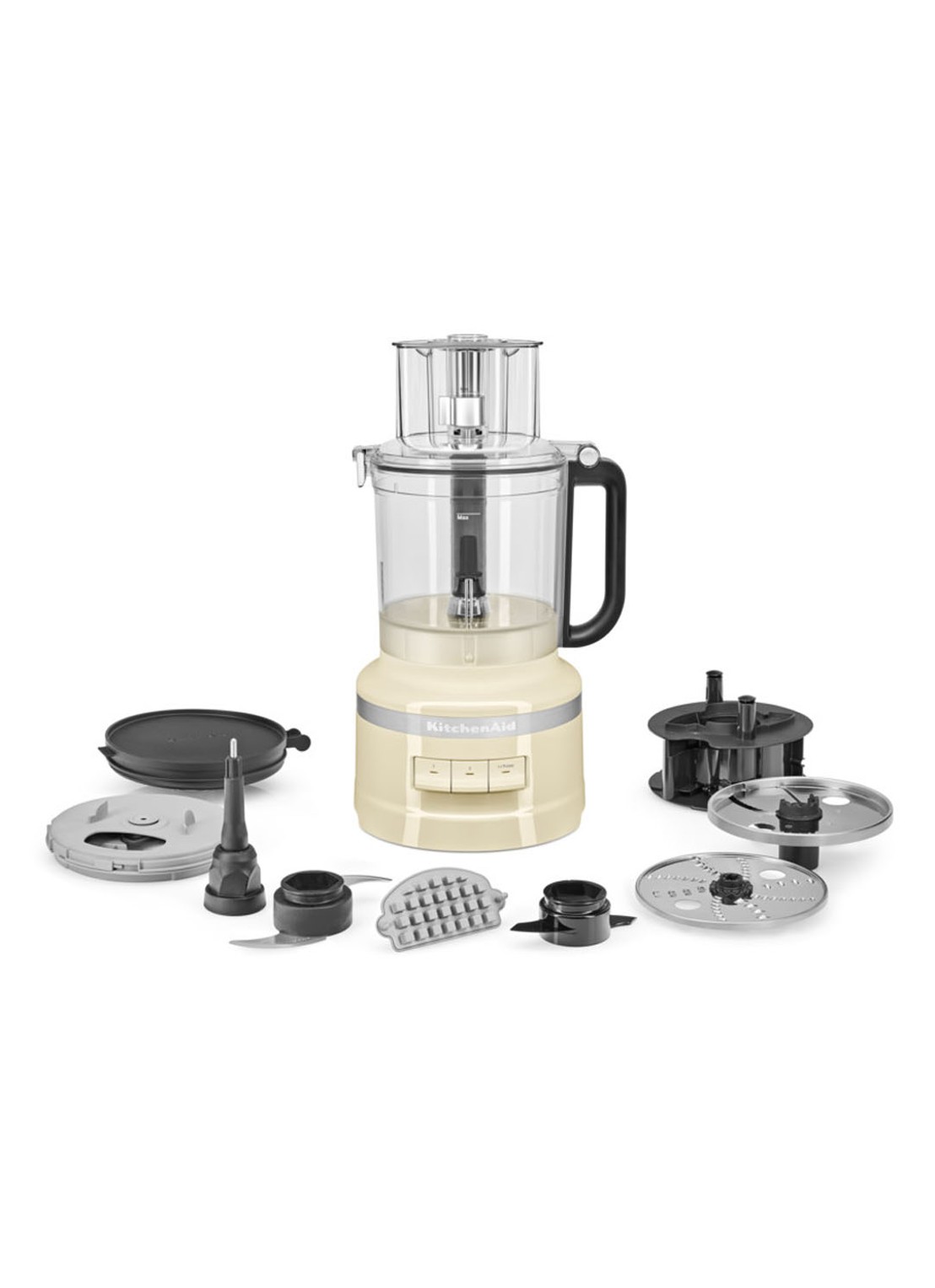 KitchenAid Foodprocessor keukenmachine 3,1 liter 5KFP1319 - Amandelwit - voorkant 2 gebroken wit