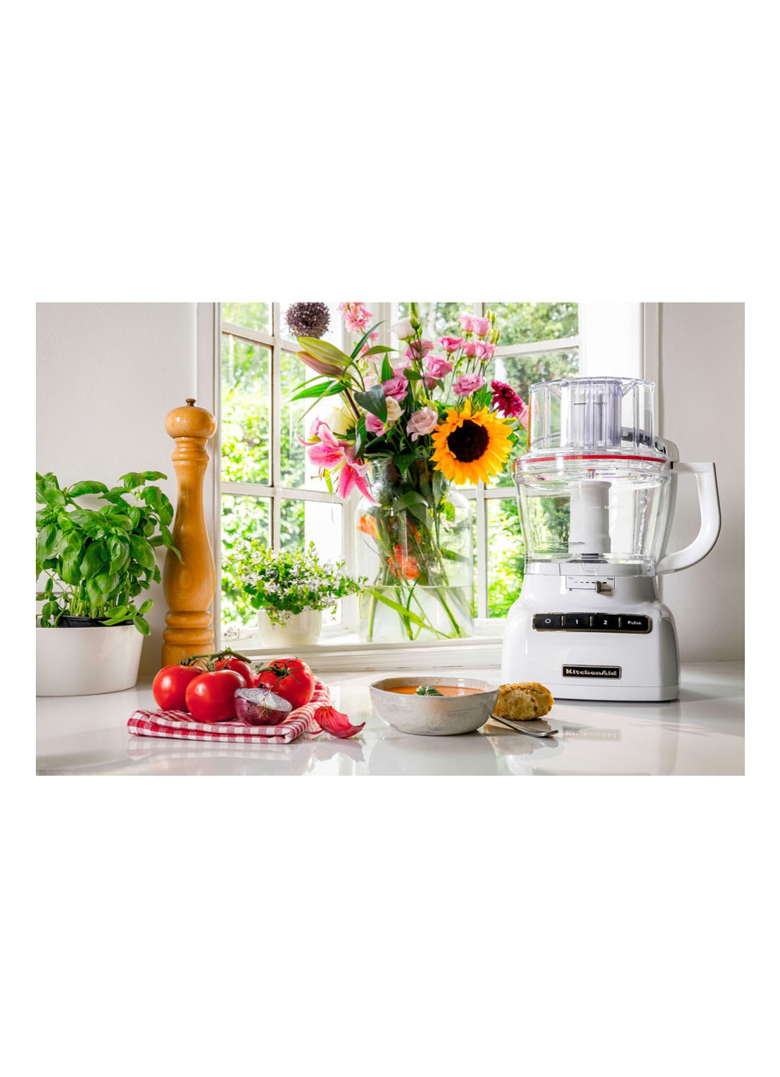 KitchenAid Foodprocessor keukenmachine 3,1 liter 5KFP1325 - Wit - voorkant 7 wit