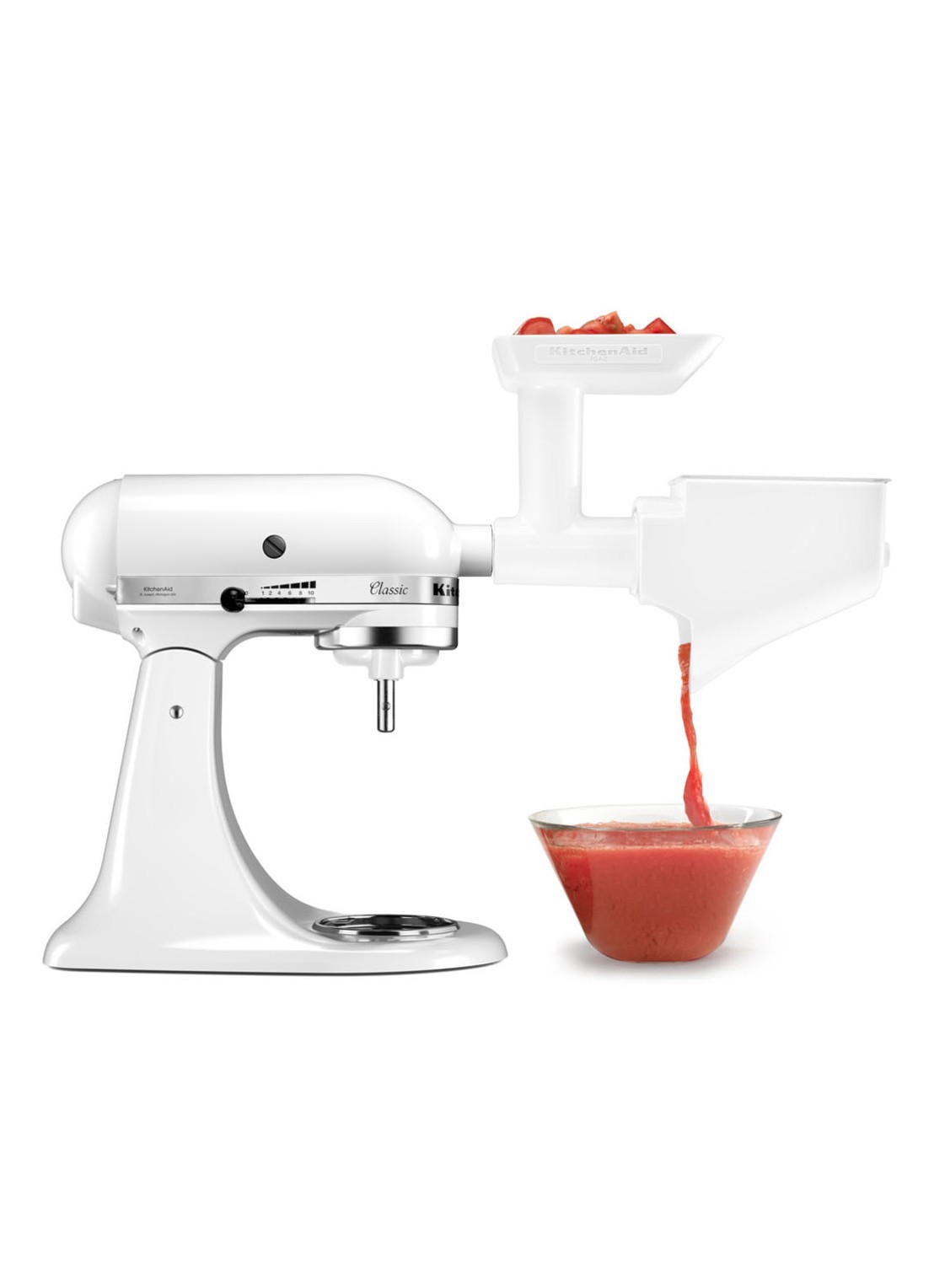 KitchenAid Fruit- en groentezeef 5KSMFVSP - detail wit