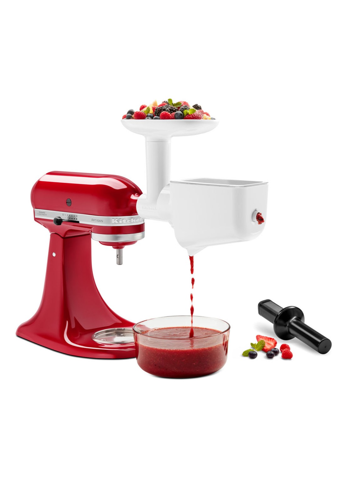 KitchenAid Fruit- en groentezeef 5KSMFVSP - voorkant 5 wit