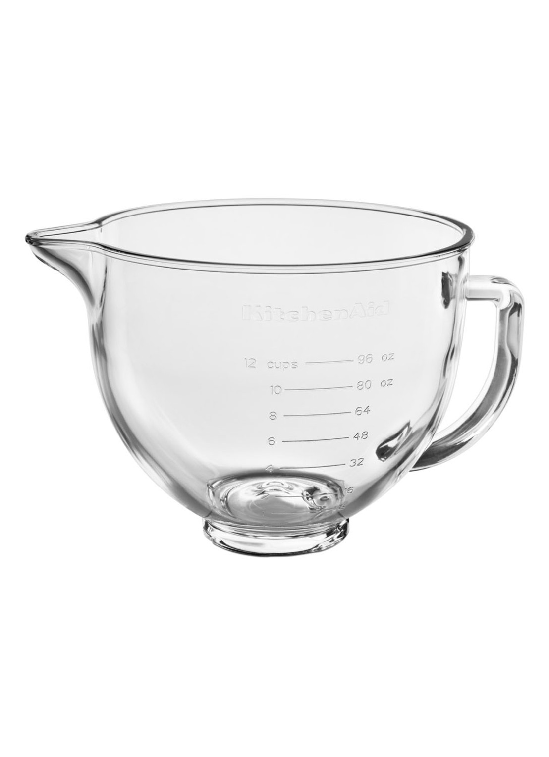 KitchenAid Glazen mengkom 4,7 liter - detail 3 transparant