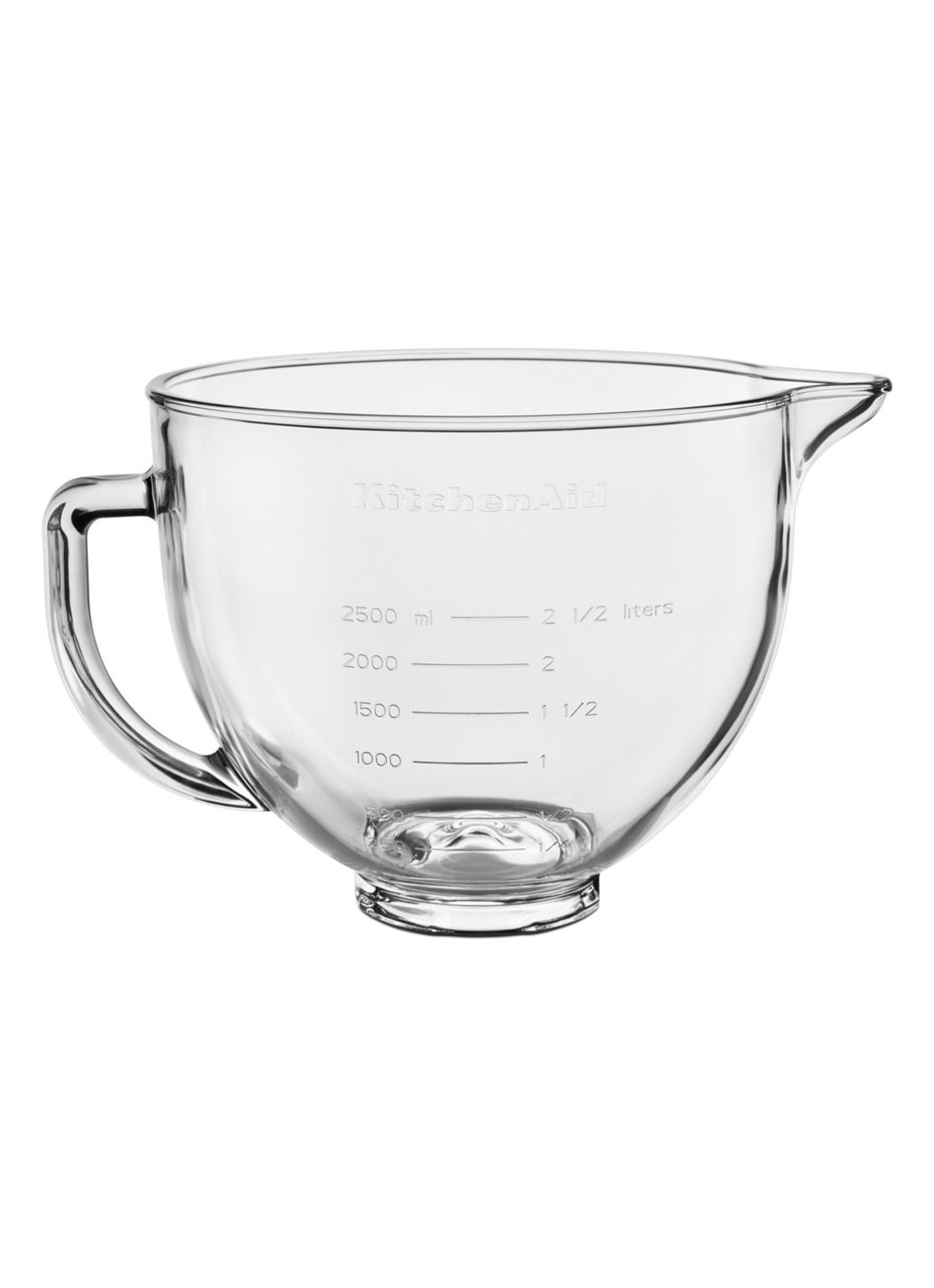 KitchenAid Glazen mengkom 4,7 liter - detail 4 transparant