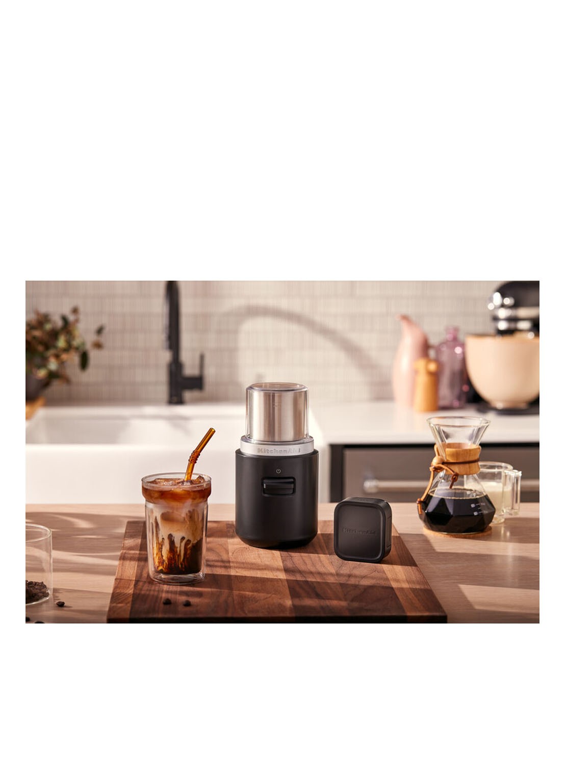 KitchenAid Go draadloze koffiemolen 5KBGR111BM - Zwart - detail 5 zwart