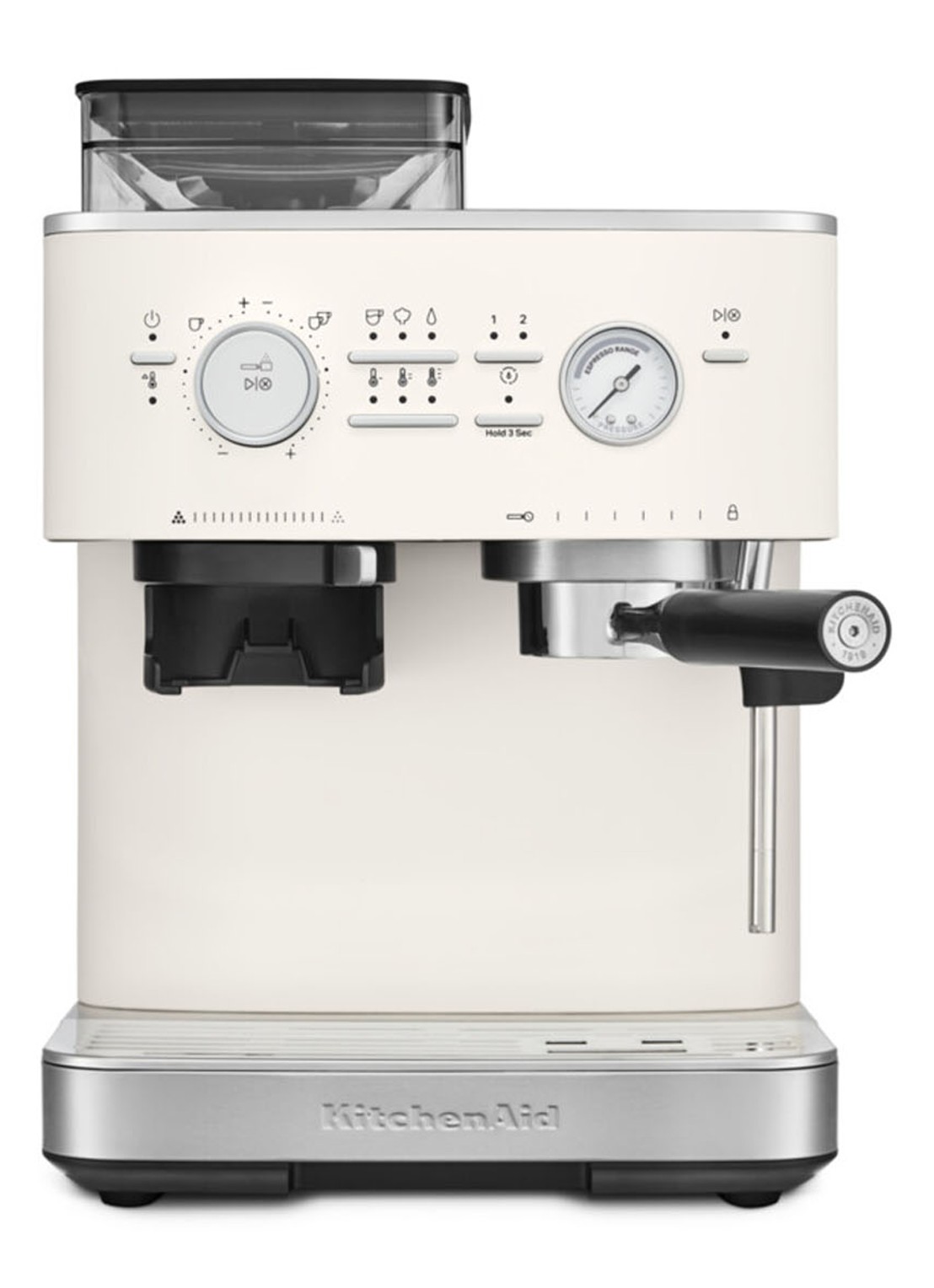 KitchenAid Halfautomatische espressomachine met koffiemolen - detail 3 wit