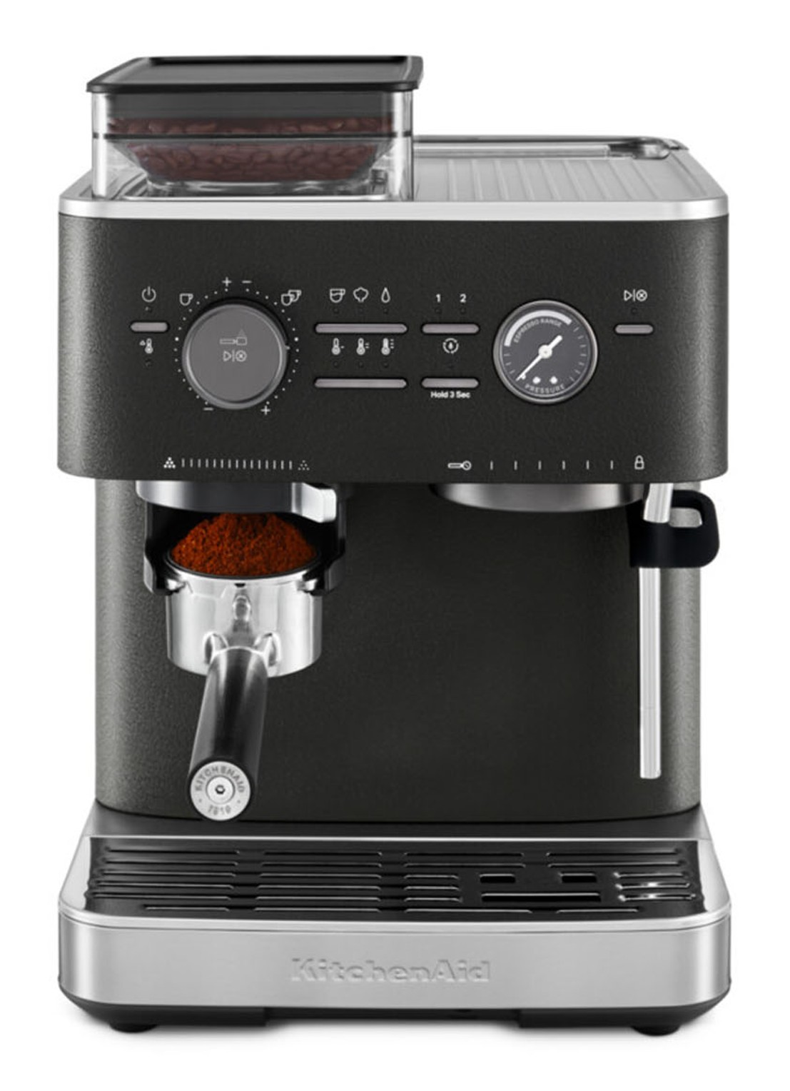 KitchenAid Halfautomatische espressomachine met koffiemolen - detail 4 zwart