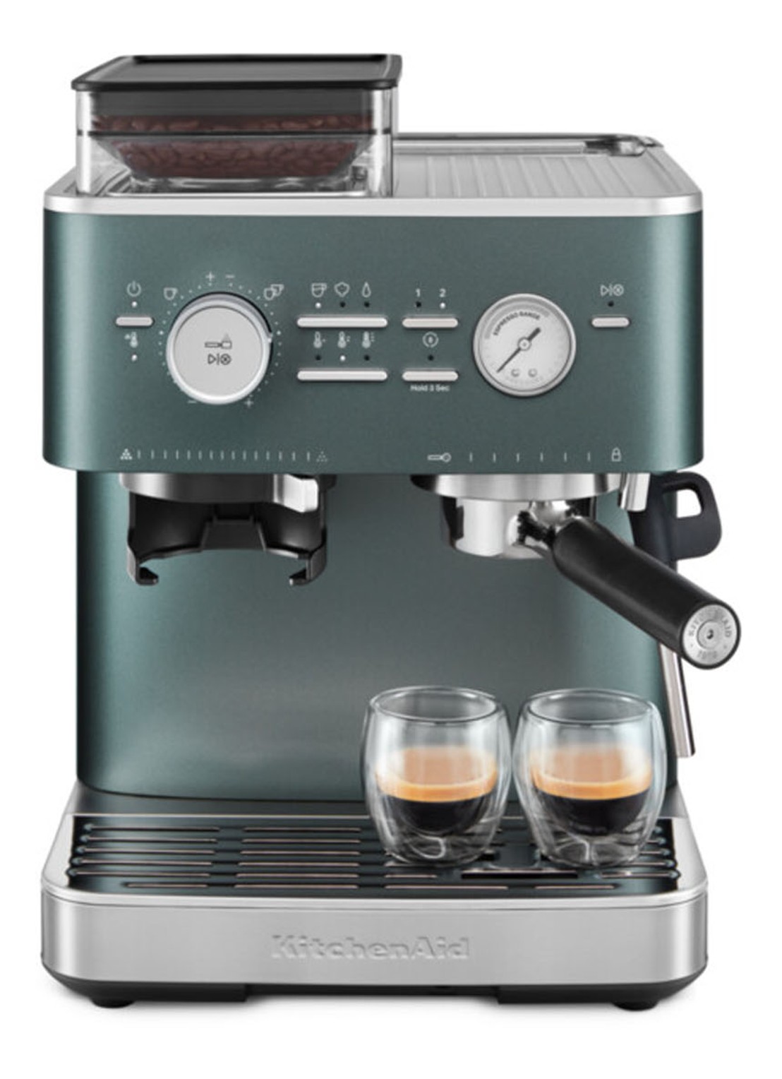 KitchenAid Halfautomatische espressomachine met koffiemolen - achterkant 8 groen