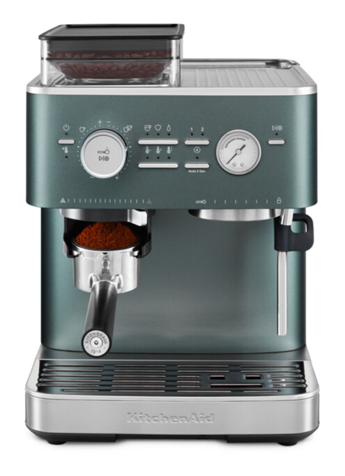 KitchenAid Halfautomatische espressomachine met koffiemolen - detail 6 groen