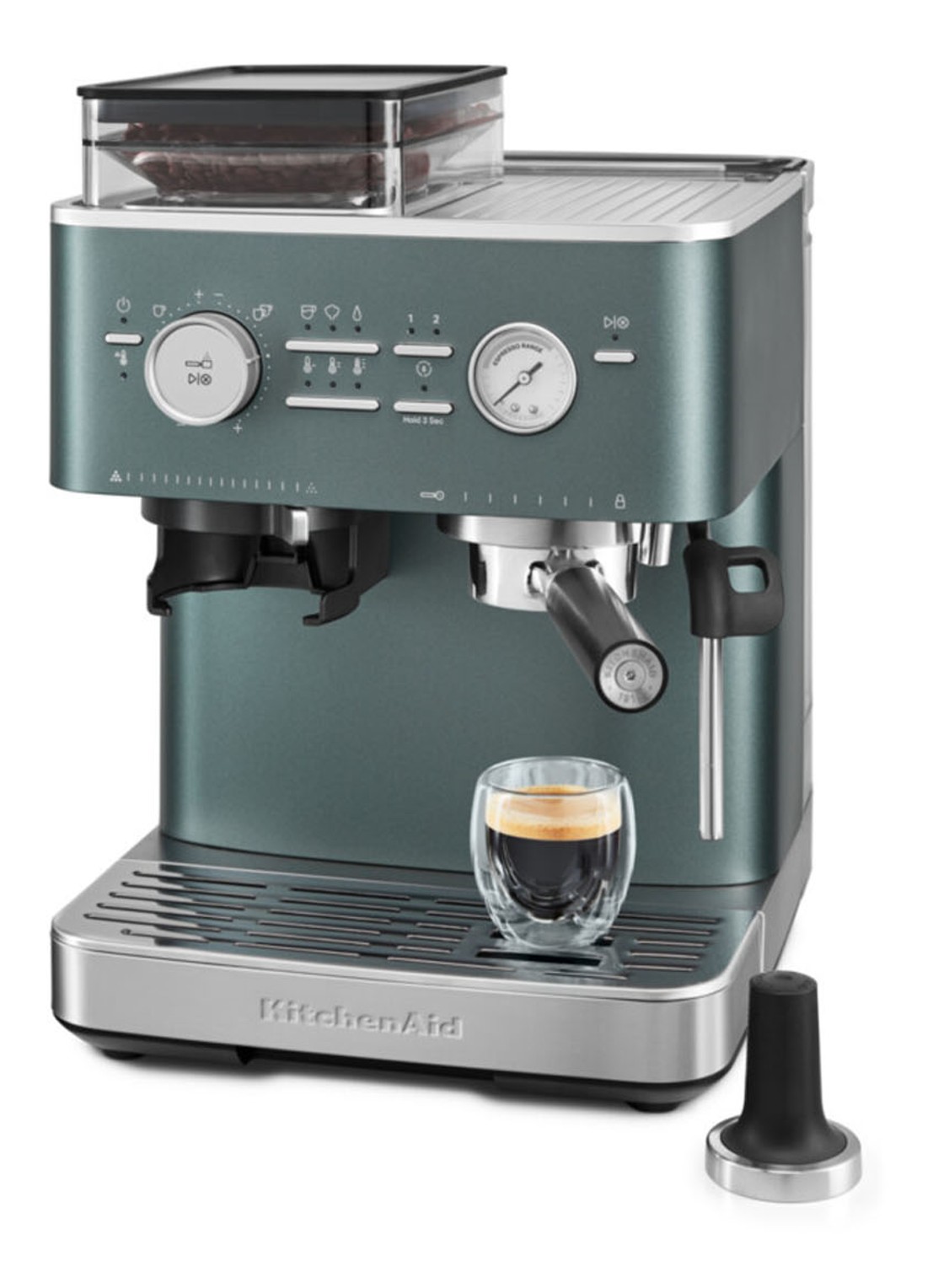 KitchenAid Halfautomatische espressomachine met koffiemolen - detail 7 groen