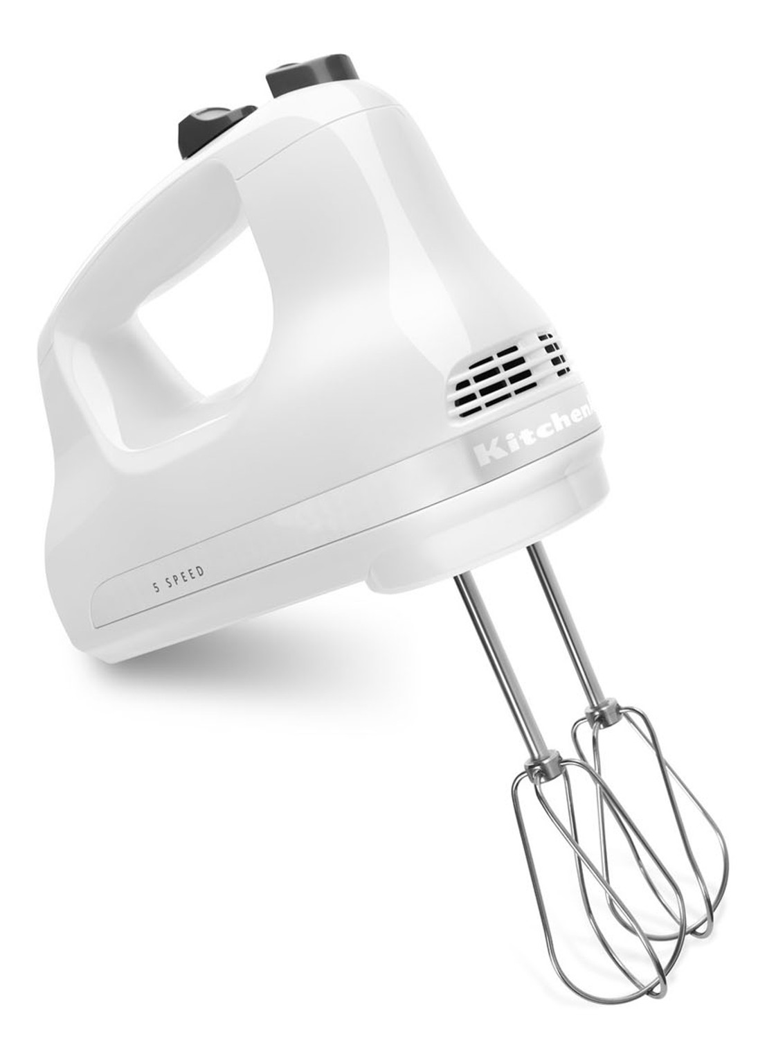 KitchenAid Handmixer 5KHM5110EWH - Wit - voorkant wit