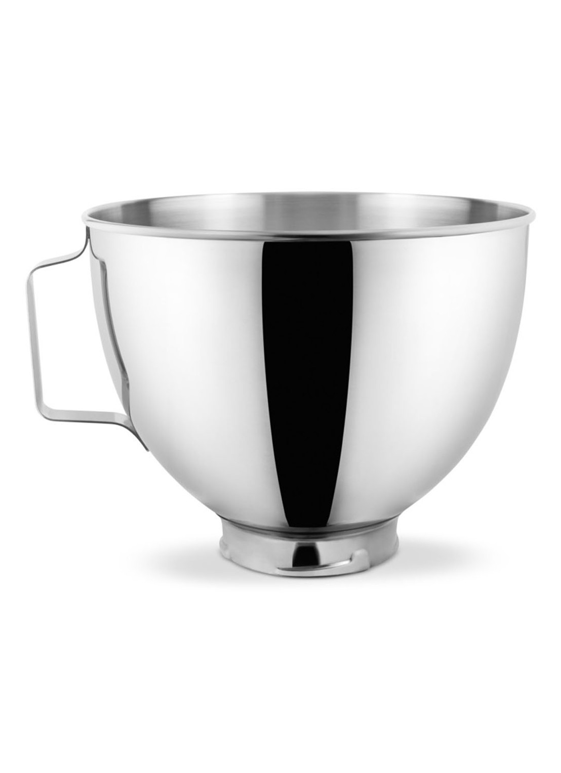 KitchenAid Mengkom van roestvrij staal 4,3 liter 5K45SBWH - Zilver Glans - voorkant zilver