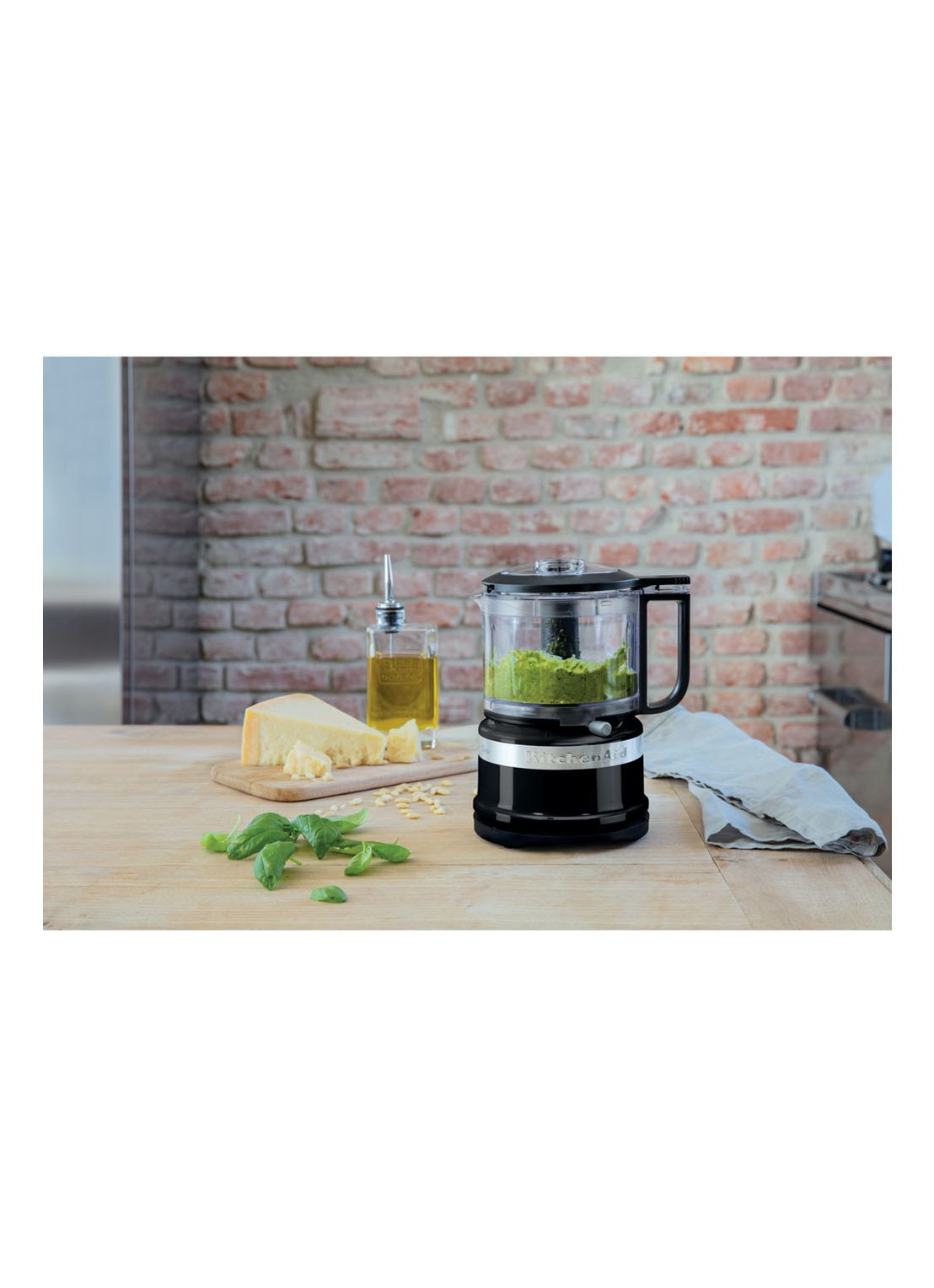 KitchenAid Mini hakmolen 830 ml 5KFC3516 - Onyx Zwart - voorkant 6 zwart