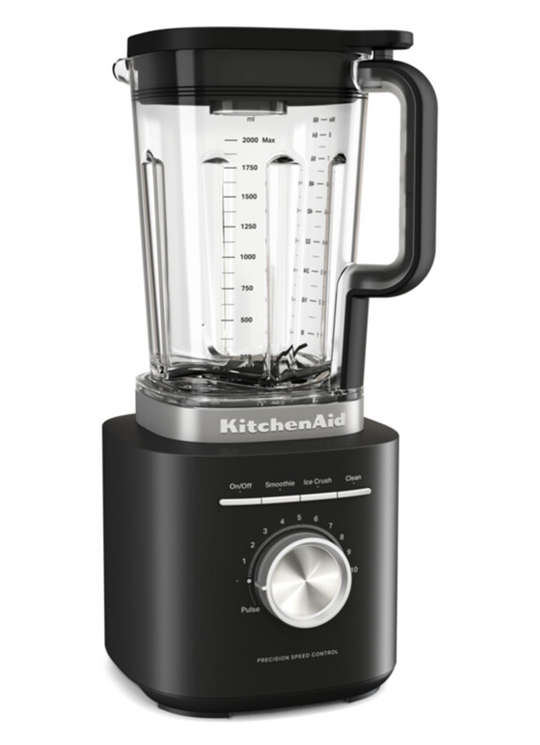 KitchenAid Pure Power blender 2 liter 5KSB2073 - voorkant 7 zwart