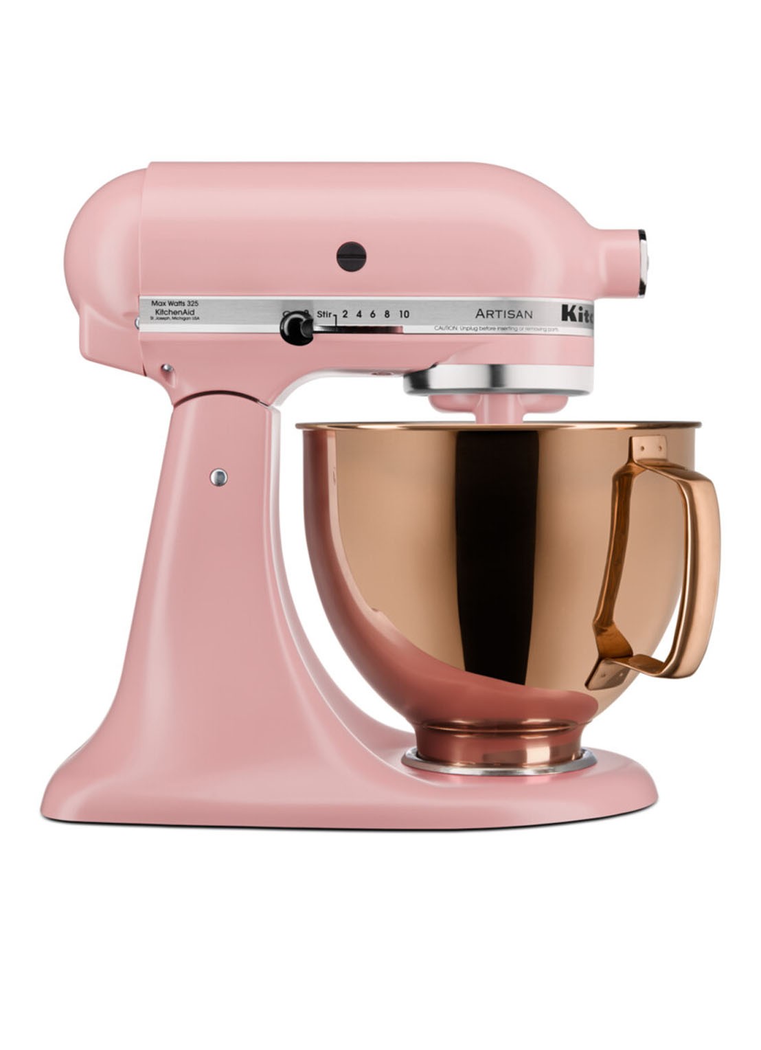KitchenAid Radiant keukenmachine kom 4,8 liter - voorkant 4 roségoud