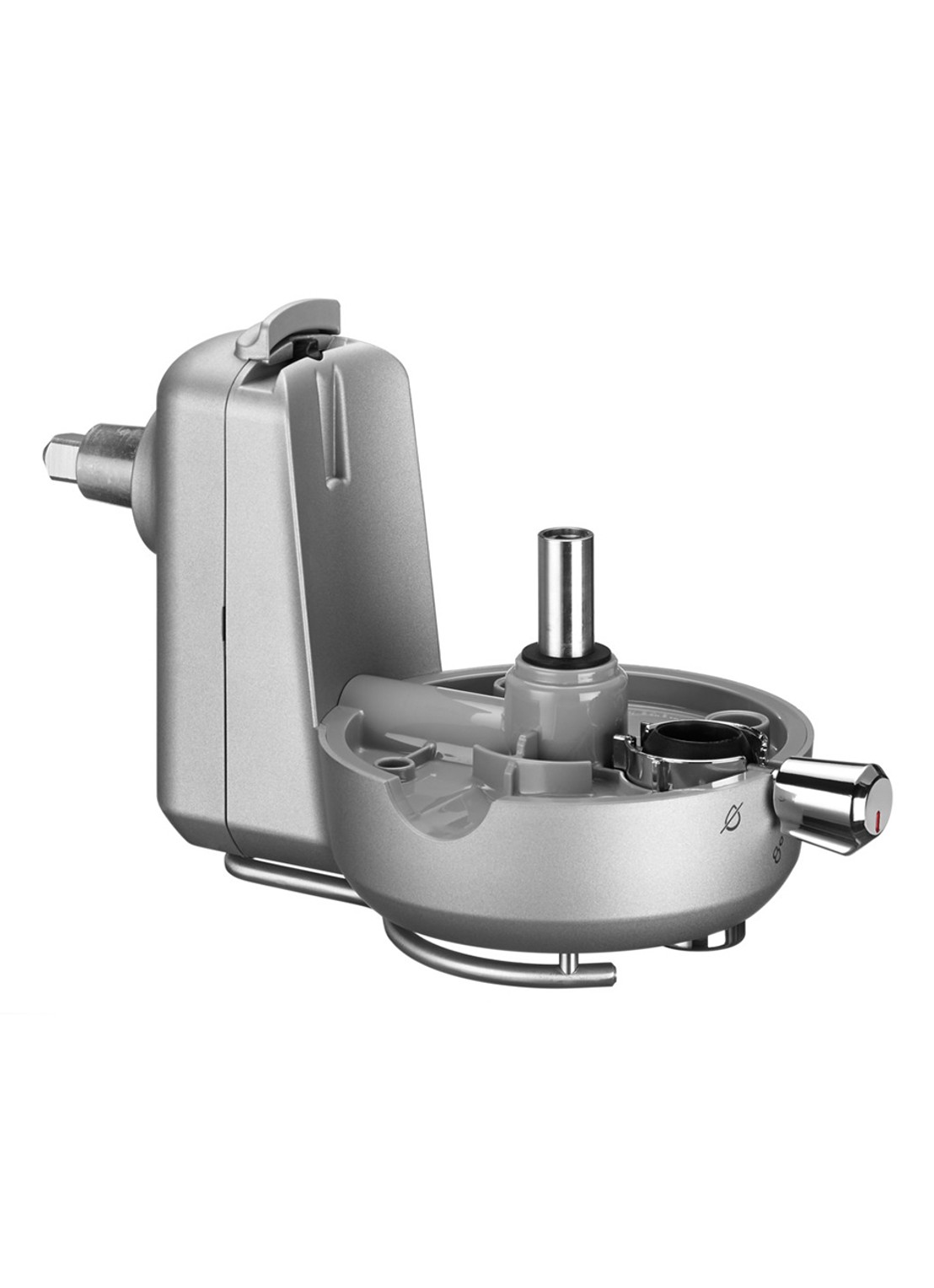 KitchenAid Slowjuicer opzetstuk + accessoireset 6-delig 5KSM1JA - voorkant zilver
