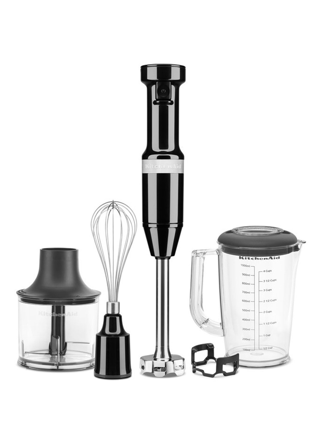 KitchenAid Staafmixer met accessoires 5KHBV83 - Onyx zwart - voorkant zwart