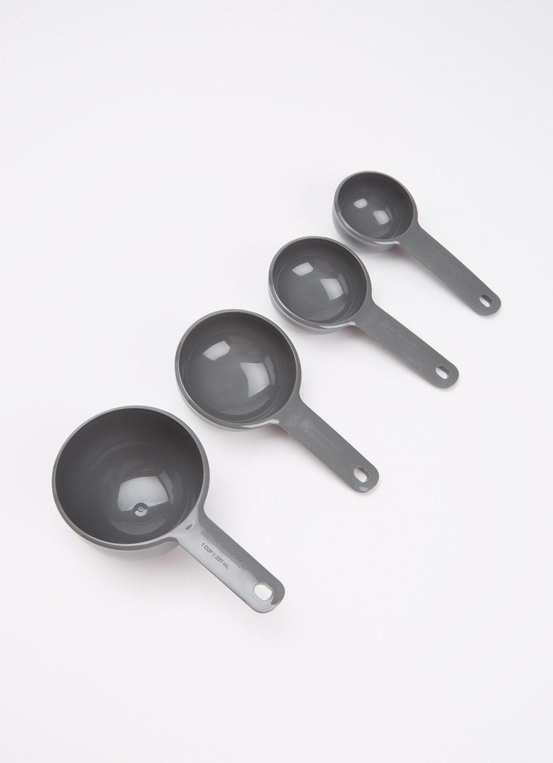 KitchenAid Universal maatlepel set van 4 - voorkant 2 grijs