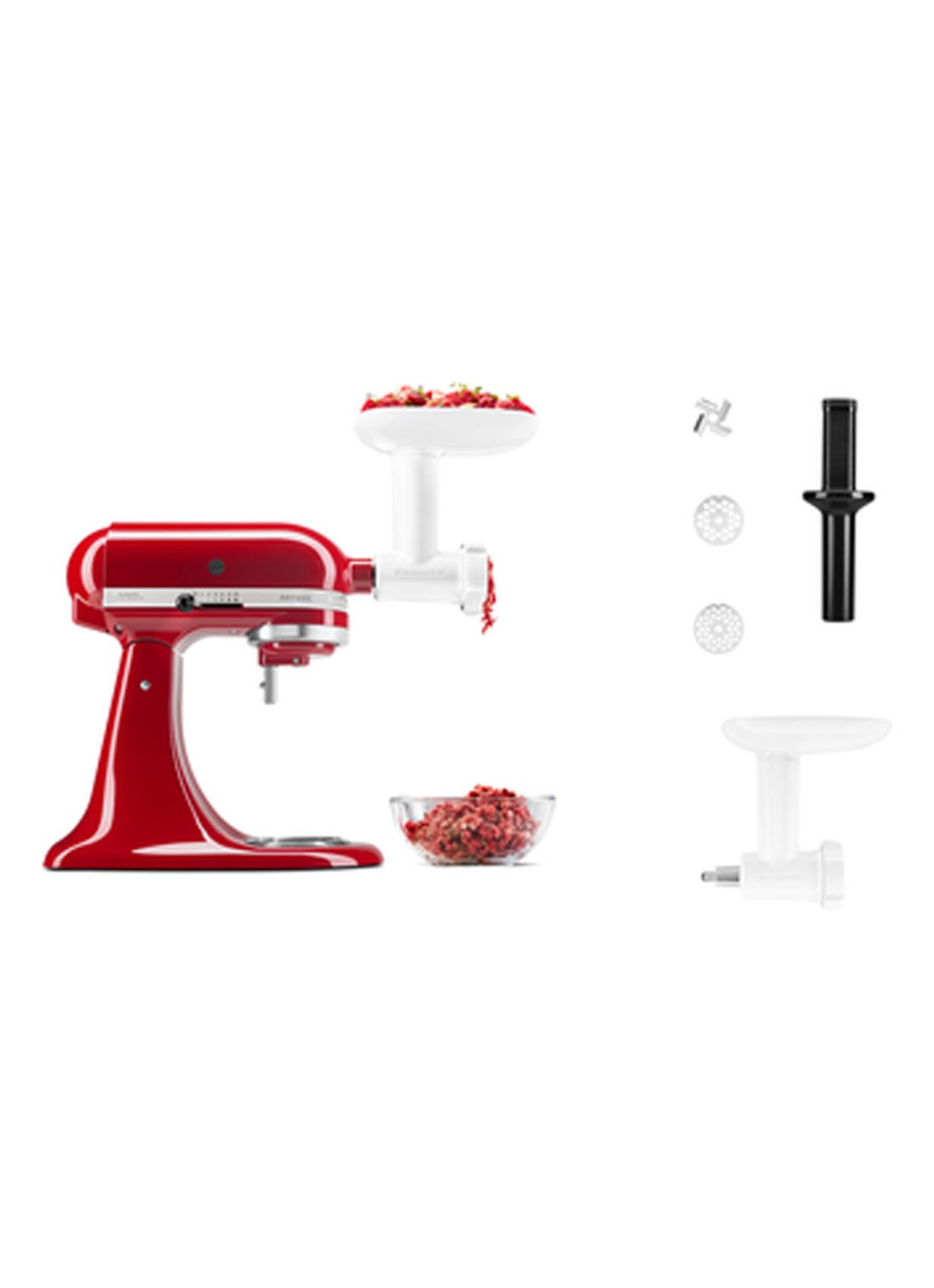 KitchenAid Voedselmolen 5KSMFGA - detail wit