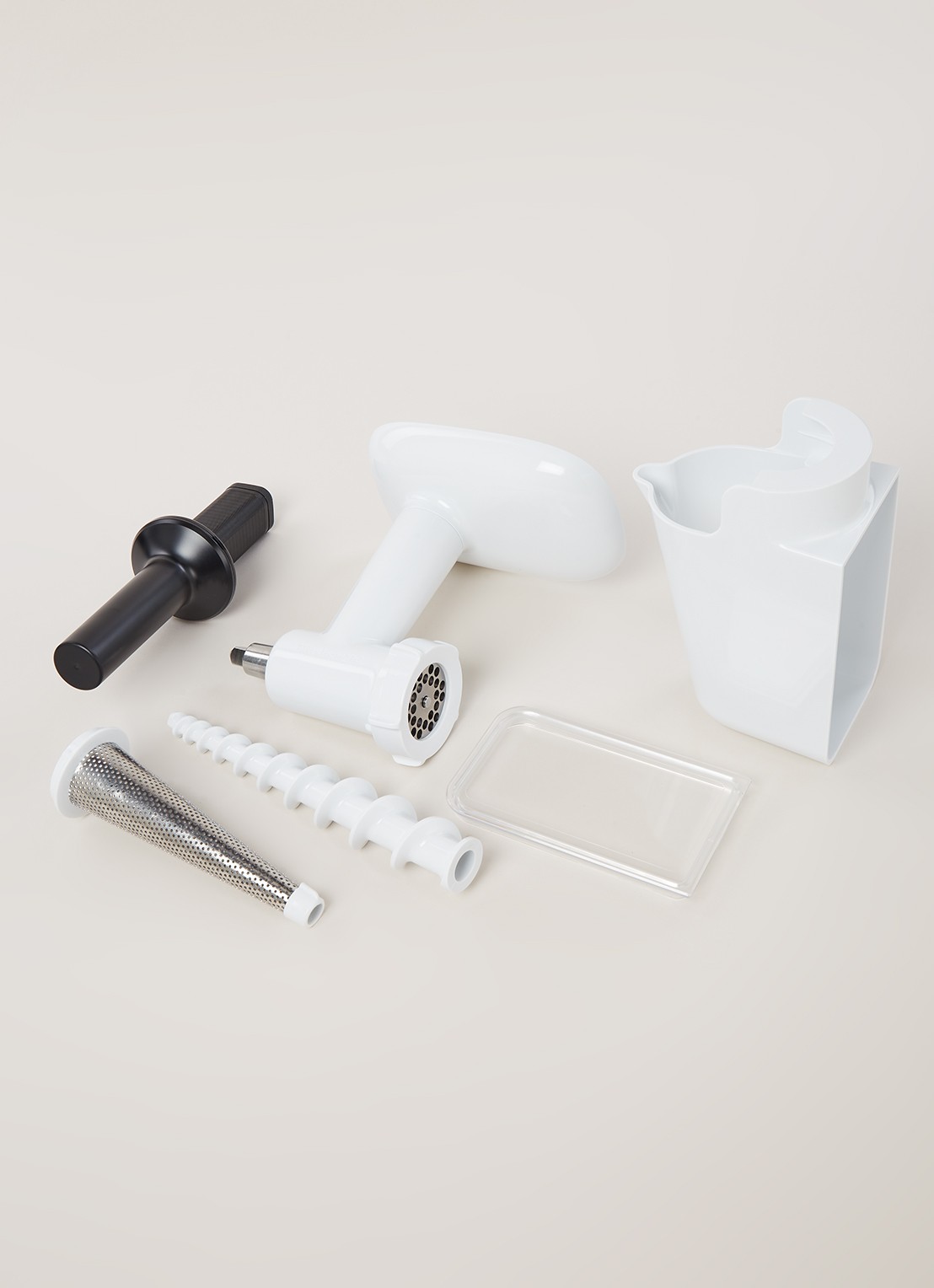 KitchenAid Voedselmolen accessoireset 6-delig 5KSMFVSFGA - detail wit