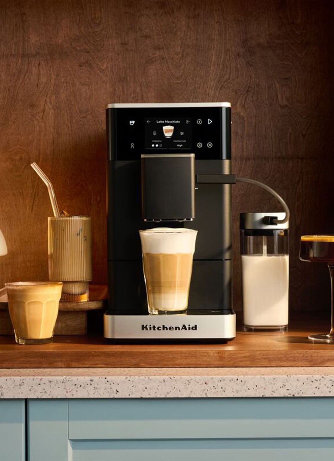 KitchenAid Volautomatische espressomachine KF4 - voorkant 4 zwart