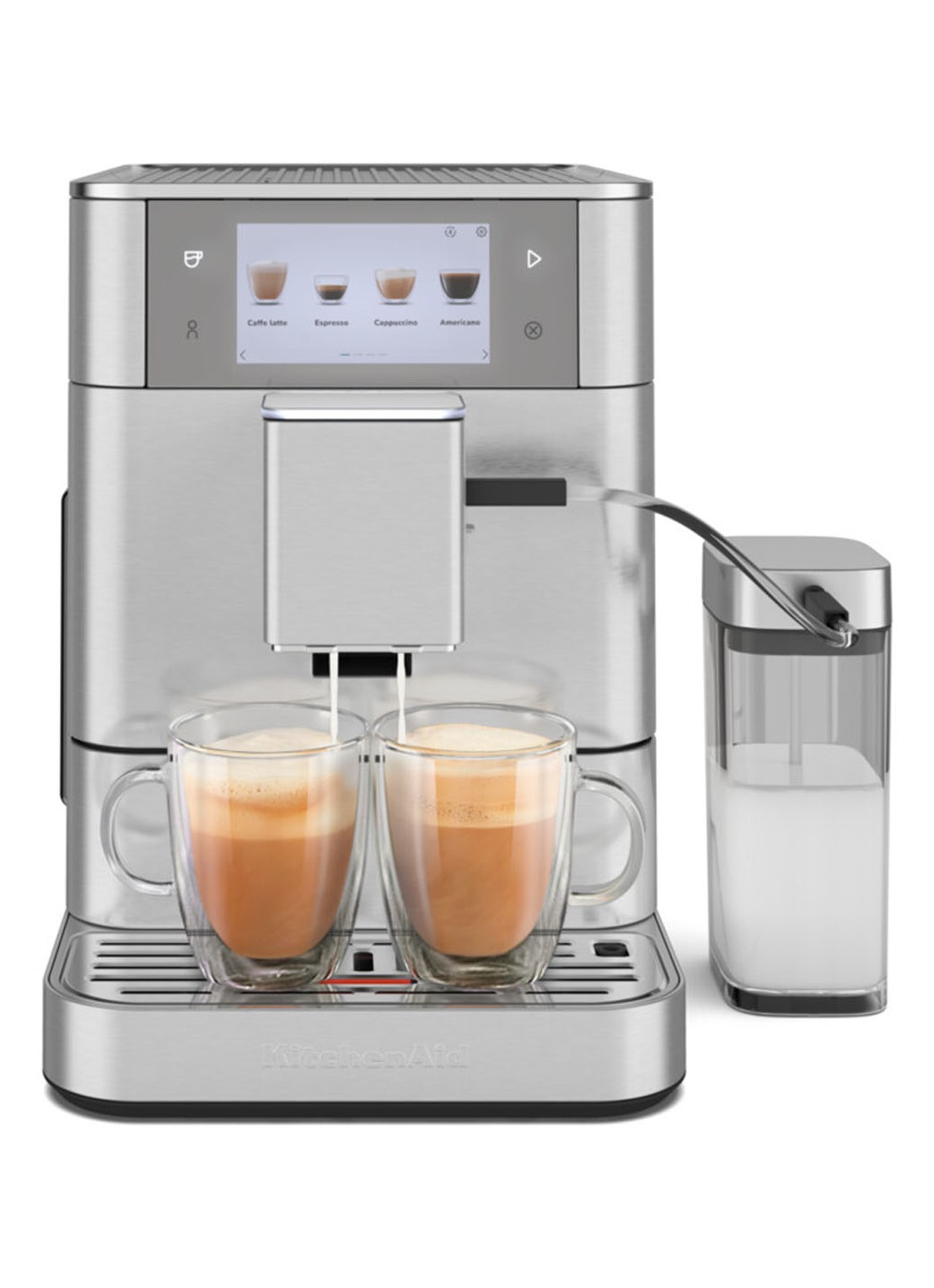 KitchenAid Volautomatische espressomachine KF8 - voorkant 7 metallic