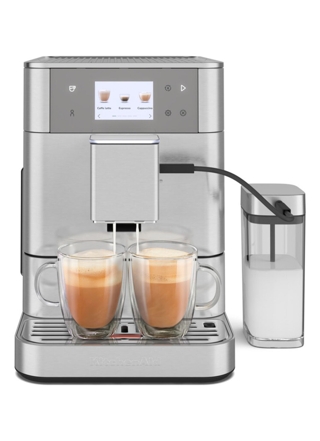 KitchenAid Volautomatische espressomachine - voorkant 8 metallic