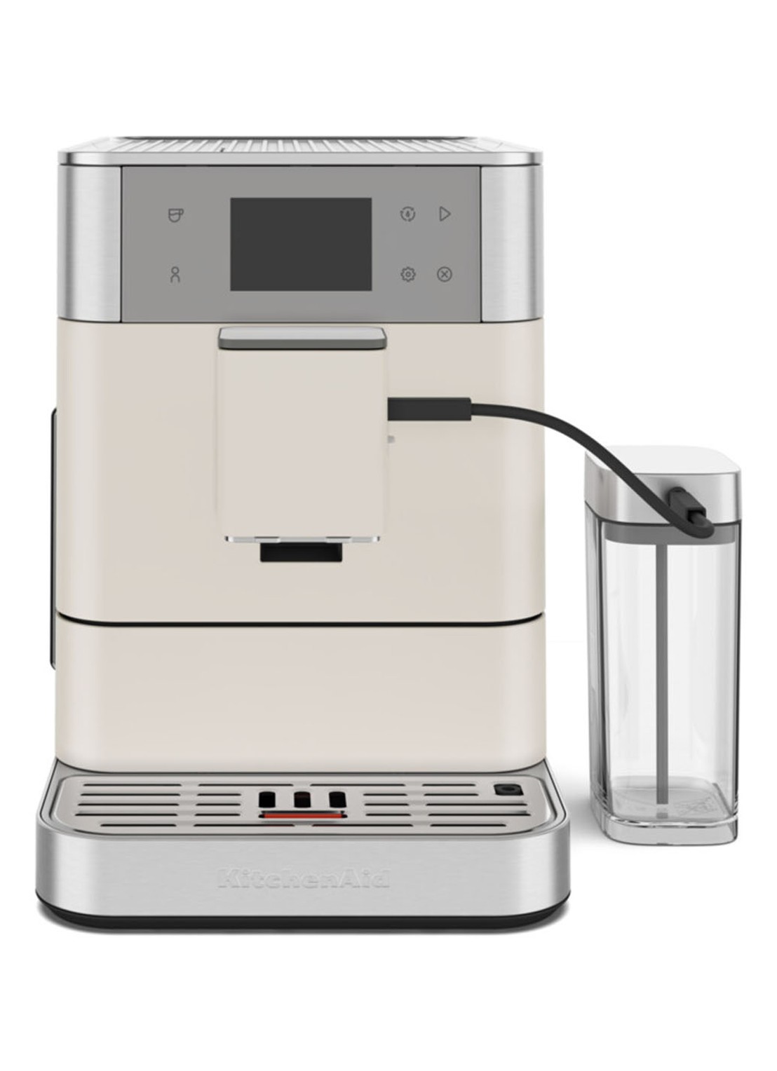 KitchenAid Volautomatische espressomachine - voorkant 7 wit