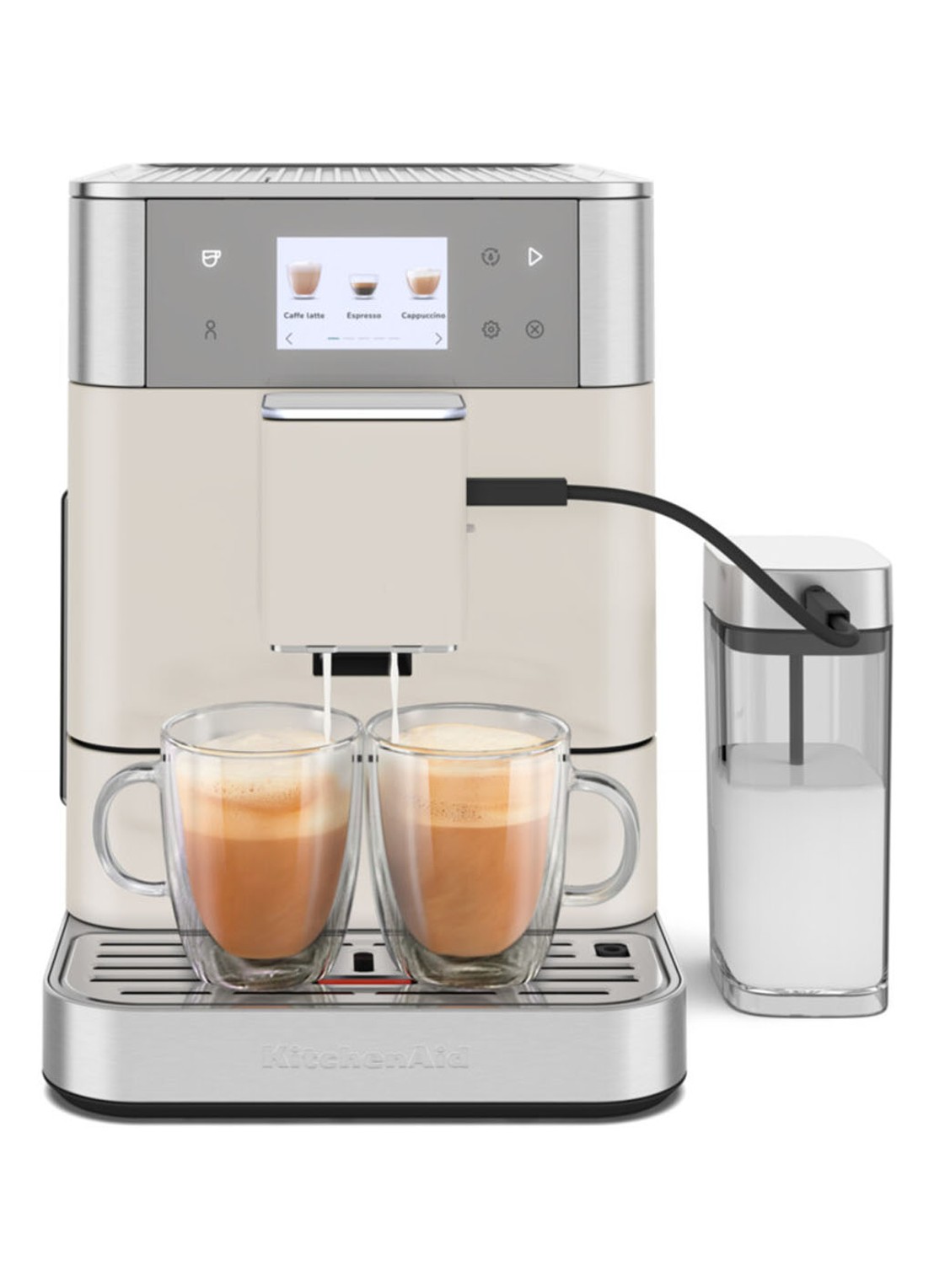 KitchenAid Volautomatische espressomachine - voorkant 8 wit