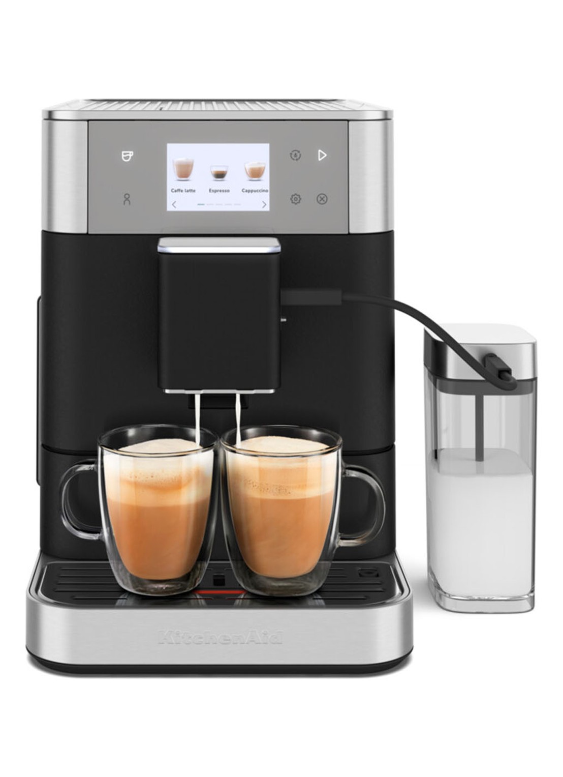 KitchenAid Volautomatische espressomachine - voorkant 8 zwart