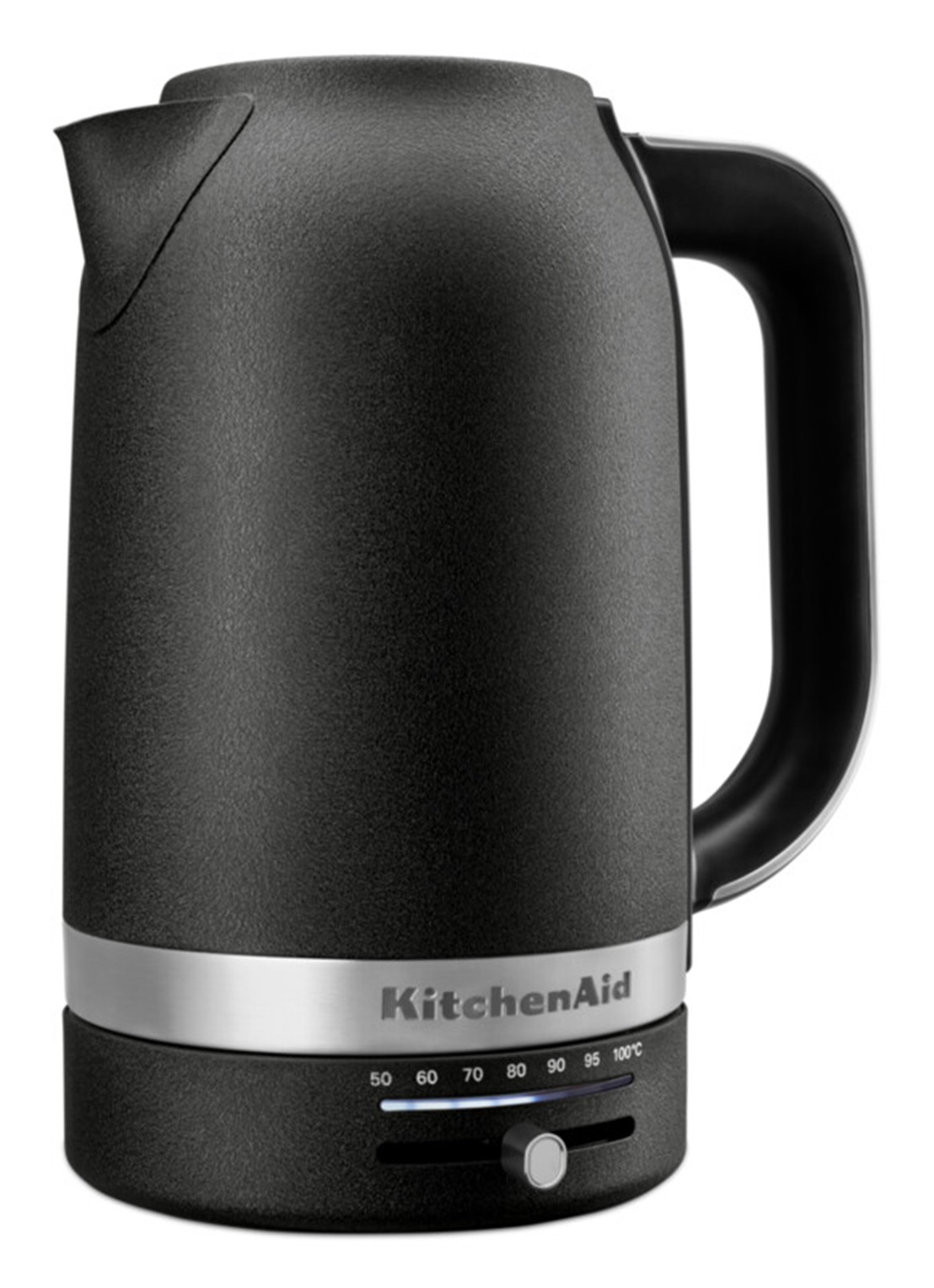 KitchenAid Waterkoker met temperatuurregeling 1,7 liter - voorkant zwart