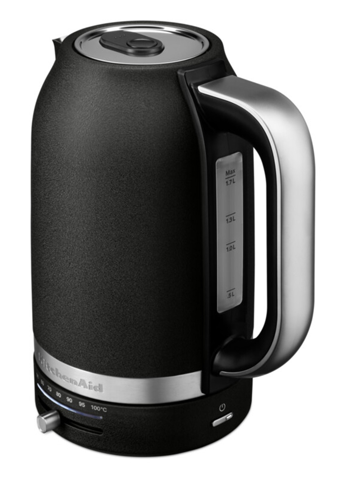 KitchenAid Waterkoker met temperatuurregeling 1,7 liter - voorkant 2 zwart