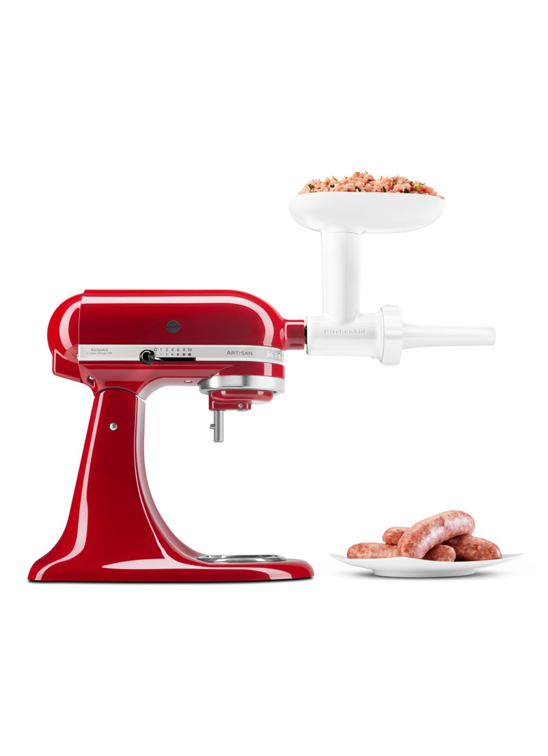 KitchenAid Worstvulapparaat 5KSMSSA  - detail 4 wit