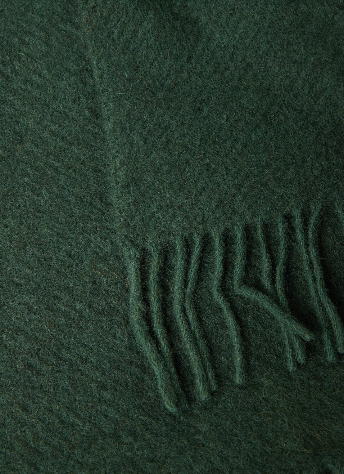 Klippan Gotland plaid van wol 130 x 200 cm - detail groen