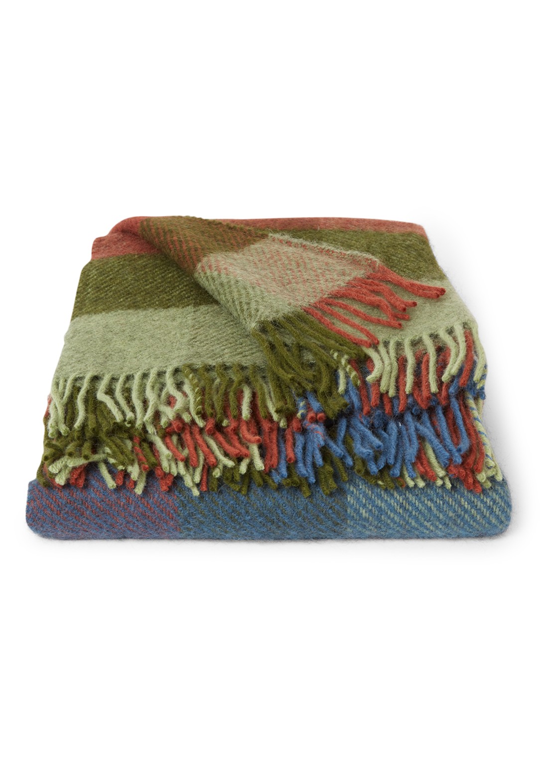 Klippan Gotland plaid van wol 130 x 200 cm - voorkant 2 multicolor