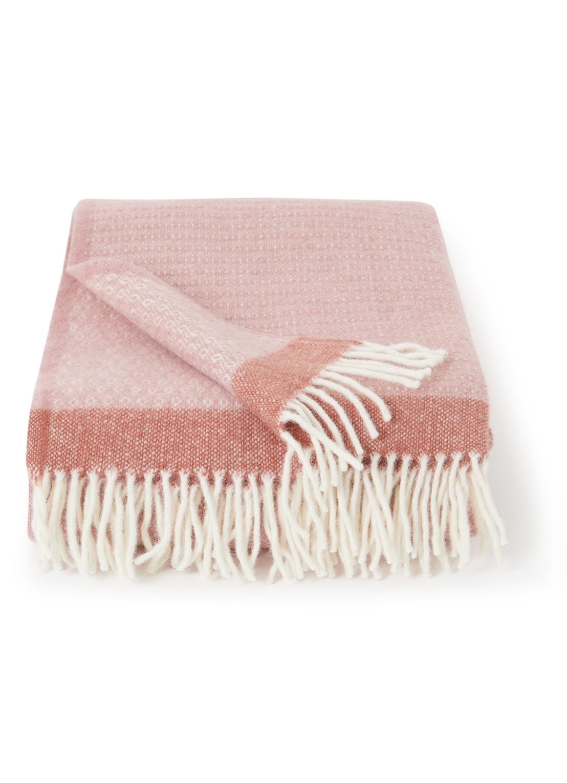 Klippan Harald plaid 130 x 200 cm  - voorkant roze