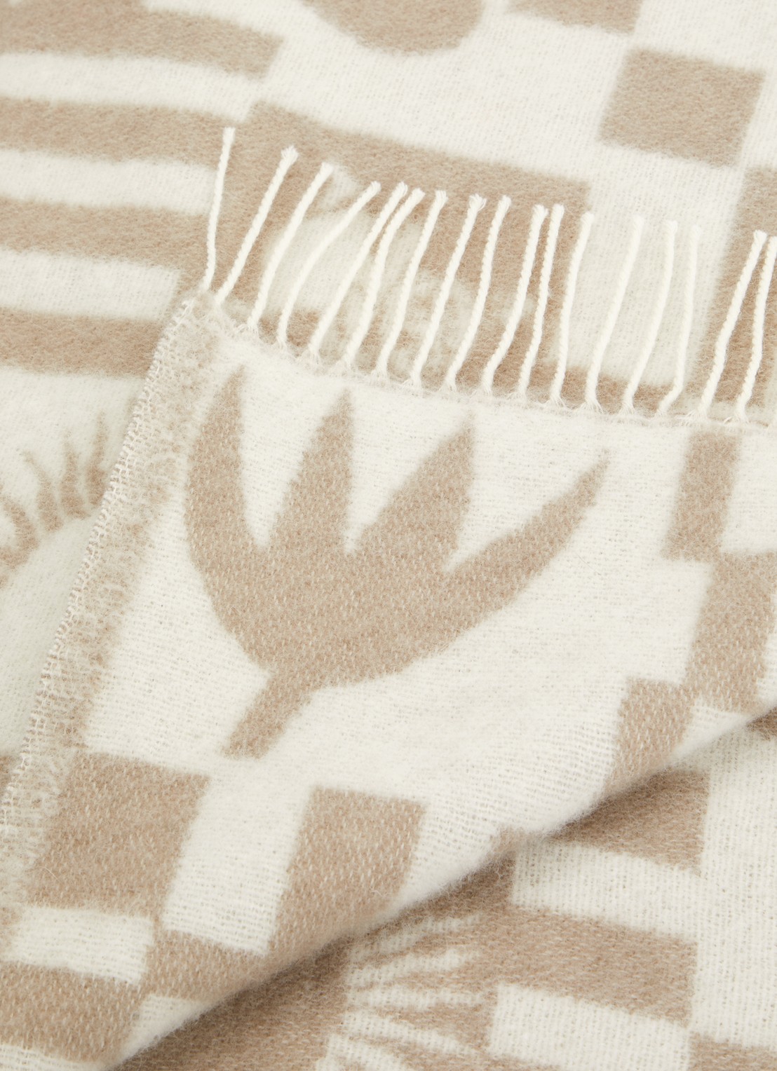 Klippan Moomin wiegdeken 130 x 200 cm - detail 3 beige