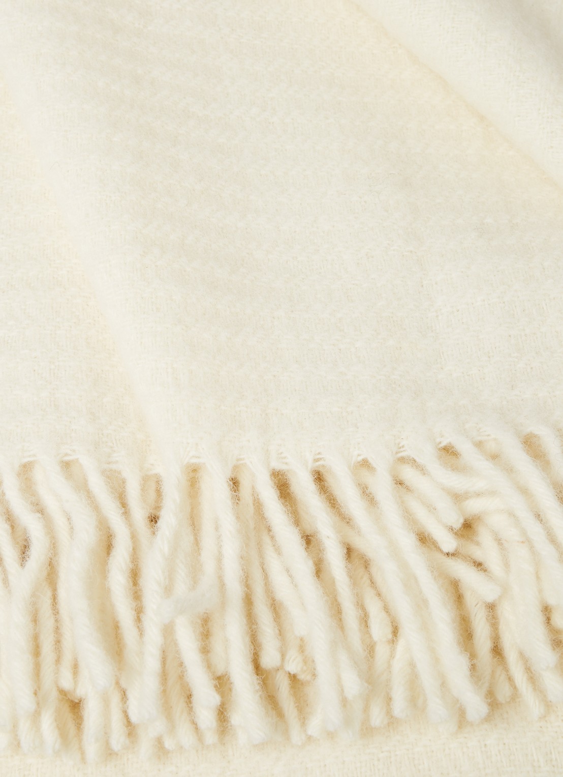 Klippan Ralph plaid van lamswol 130 x 200 cm - detail 3 beige