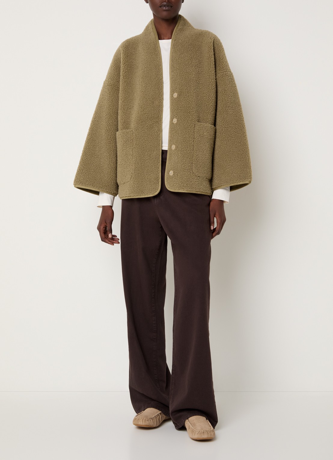 Knit-ted Joko jack van tessy met steekzakken - voorkant 4 mosgroen