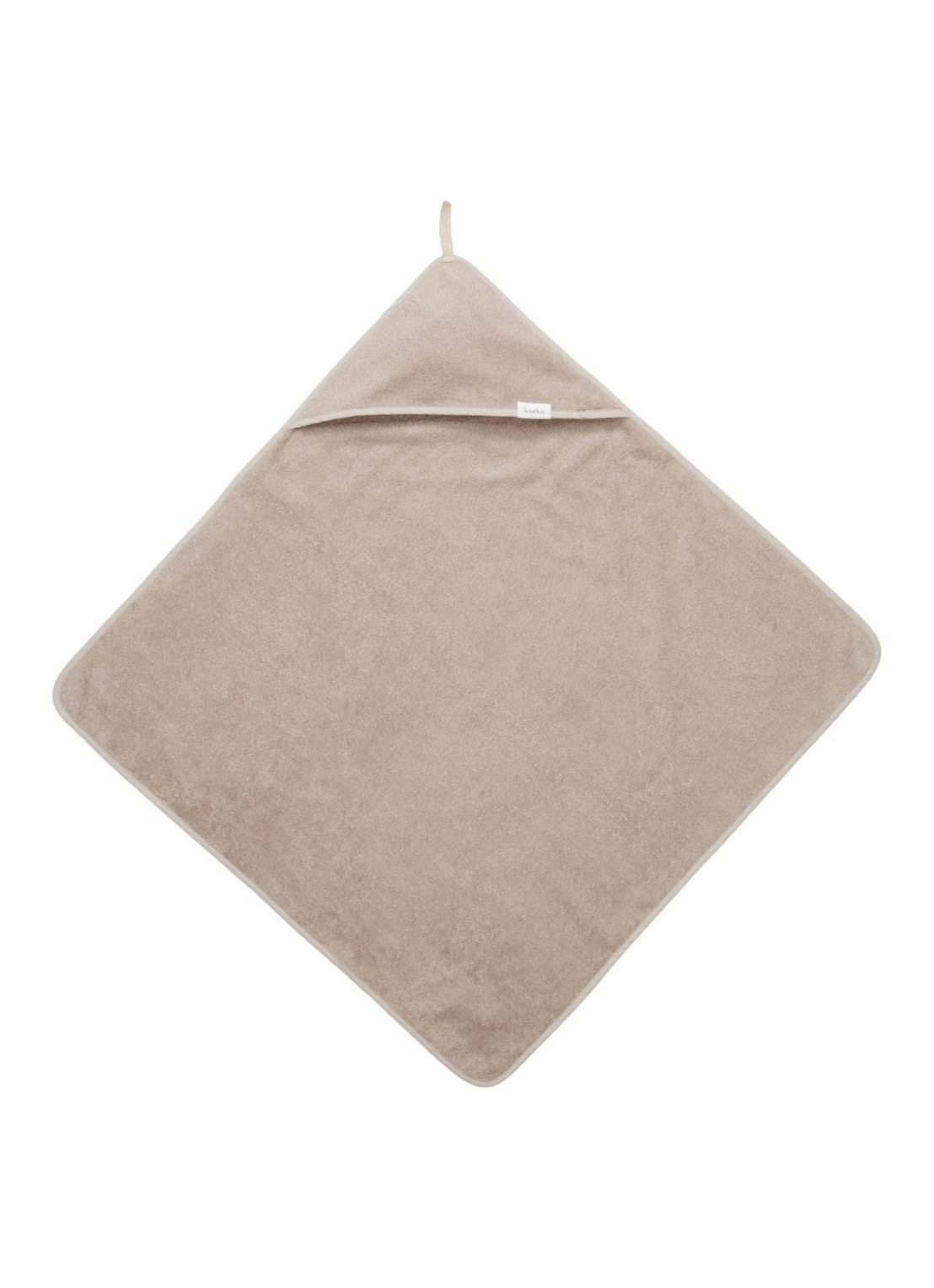 Koeka Dijon badcape 100 x 100 cm - detail beige