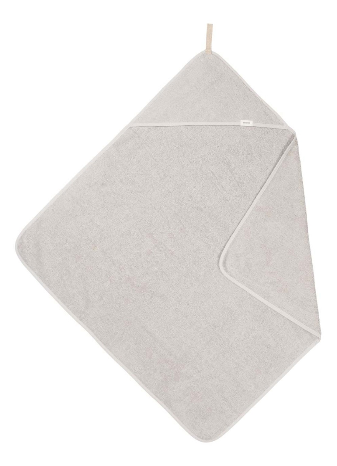 Koeka Dijon badcape 100 x 100 cm - voorkant grijs