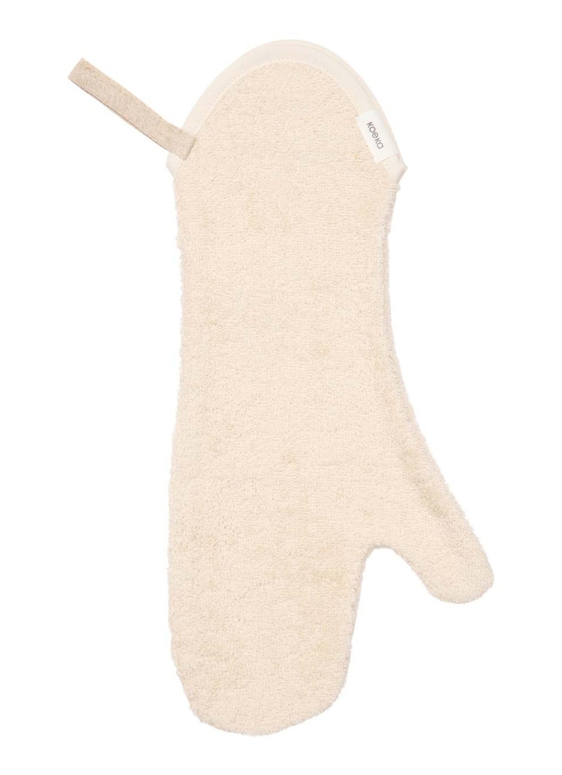 Koeka Dijon Daily Douche washand 42 x 18 cm - voorkant gebroken wit