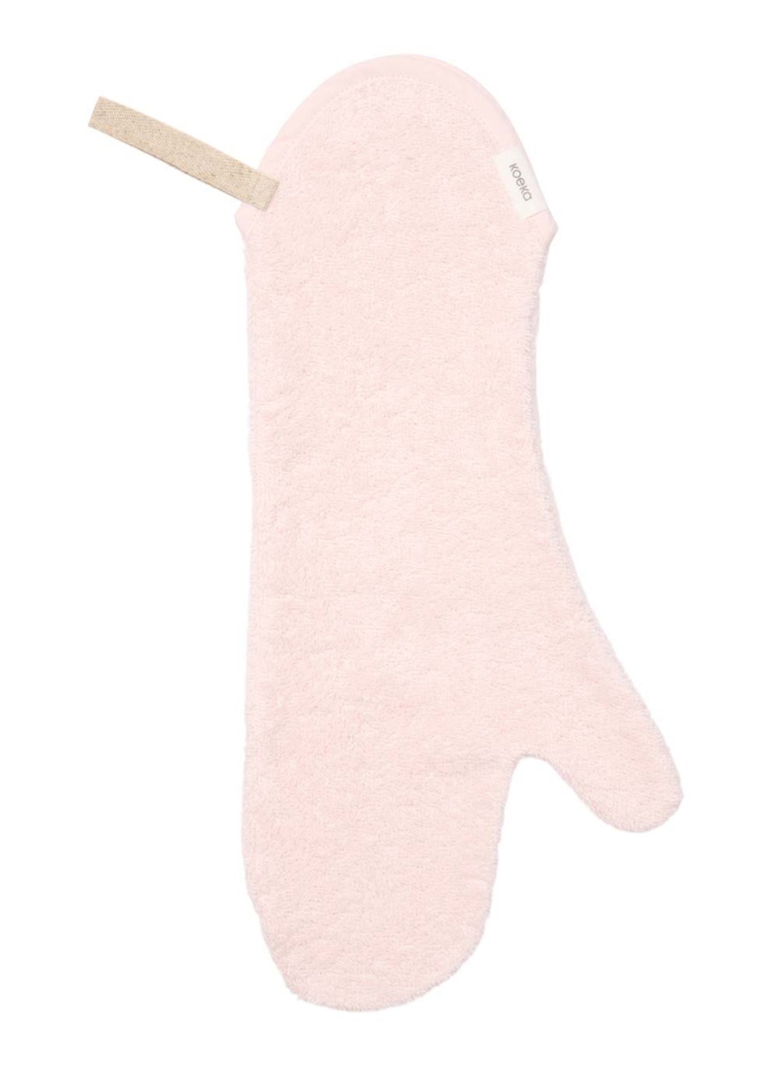 Koeka Dijon Daily Douche washand 42 x 18 cm - voorkant roze