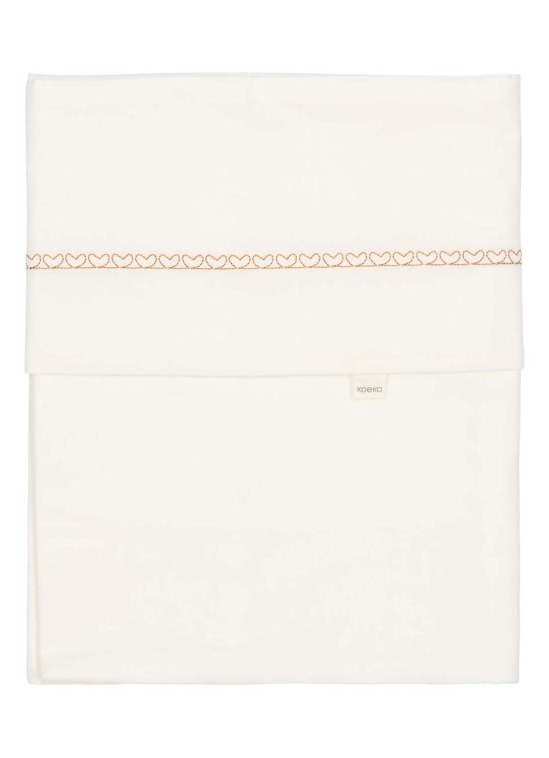 Koeka Fall in Love ledikantlaken 110 x 140 cm  - voorkant 2 wit