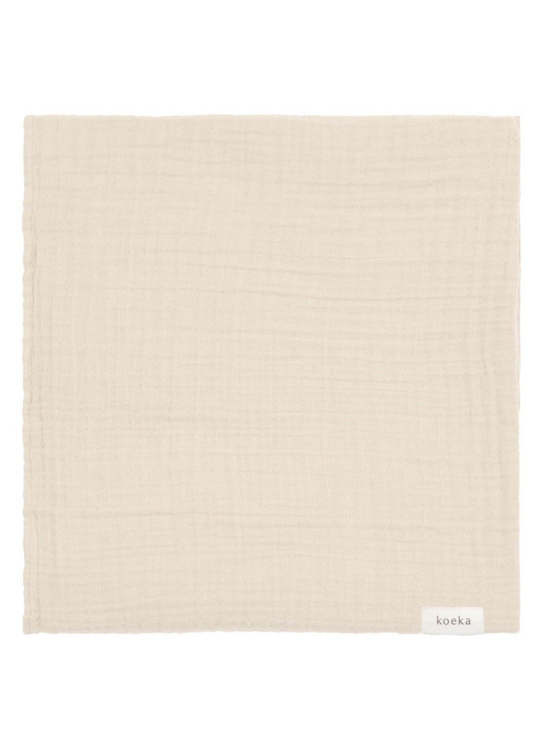 Koeka Faro hydrofiele doek van katoen 75 x 75 cm  - detail beige