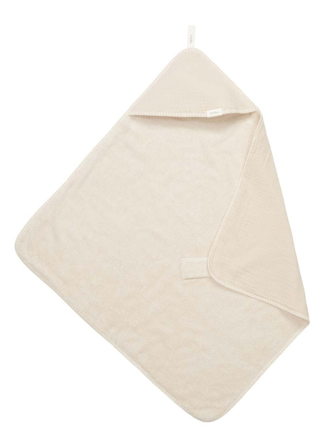 Koeka Faro omslagdoek 100 x 100 cm - voorkant gebroken wit