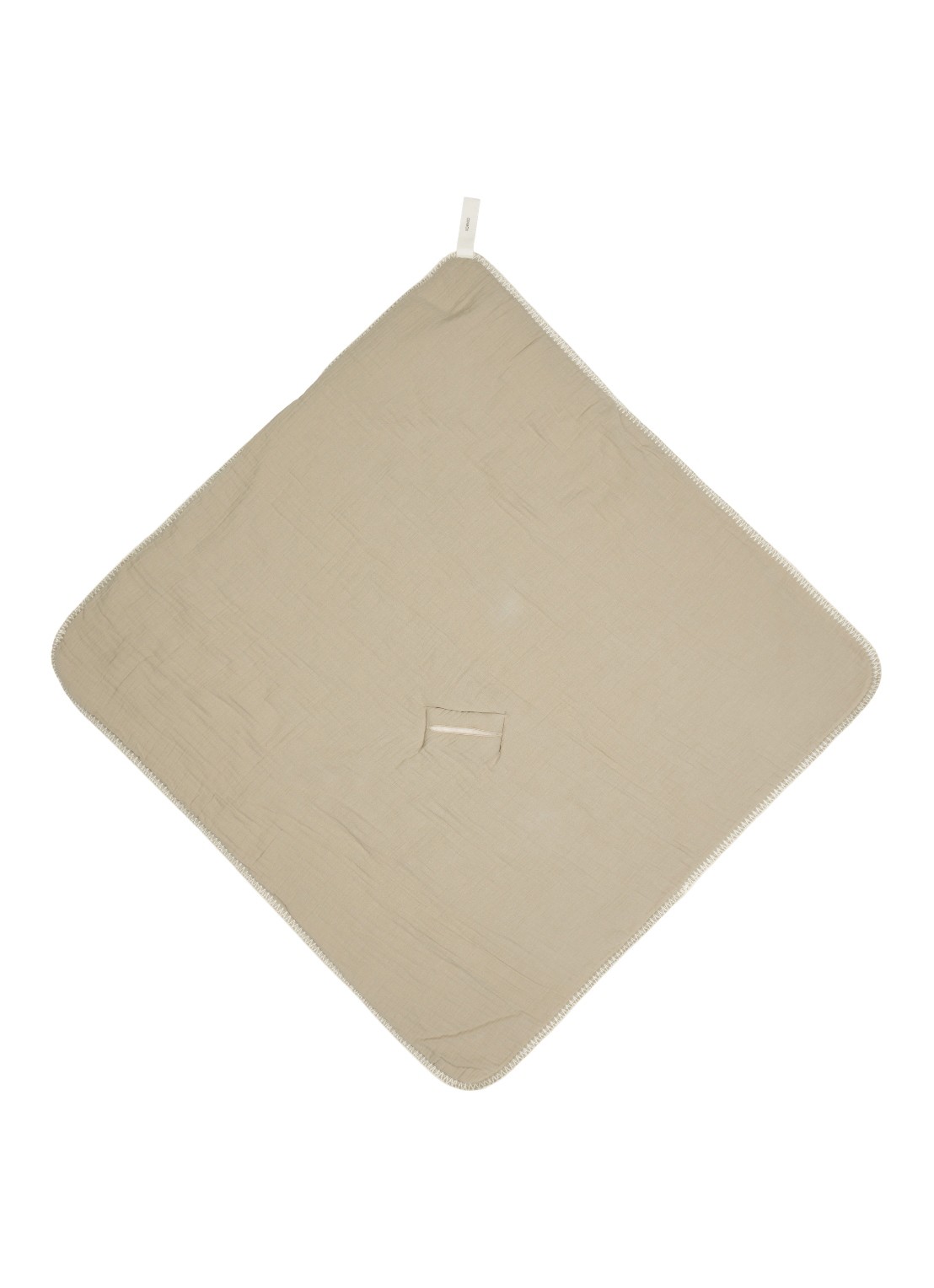 Koeka Faro Teddy wikkeldoek 100 x 100 cm - detail 3 khaki