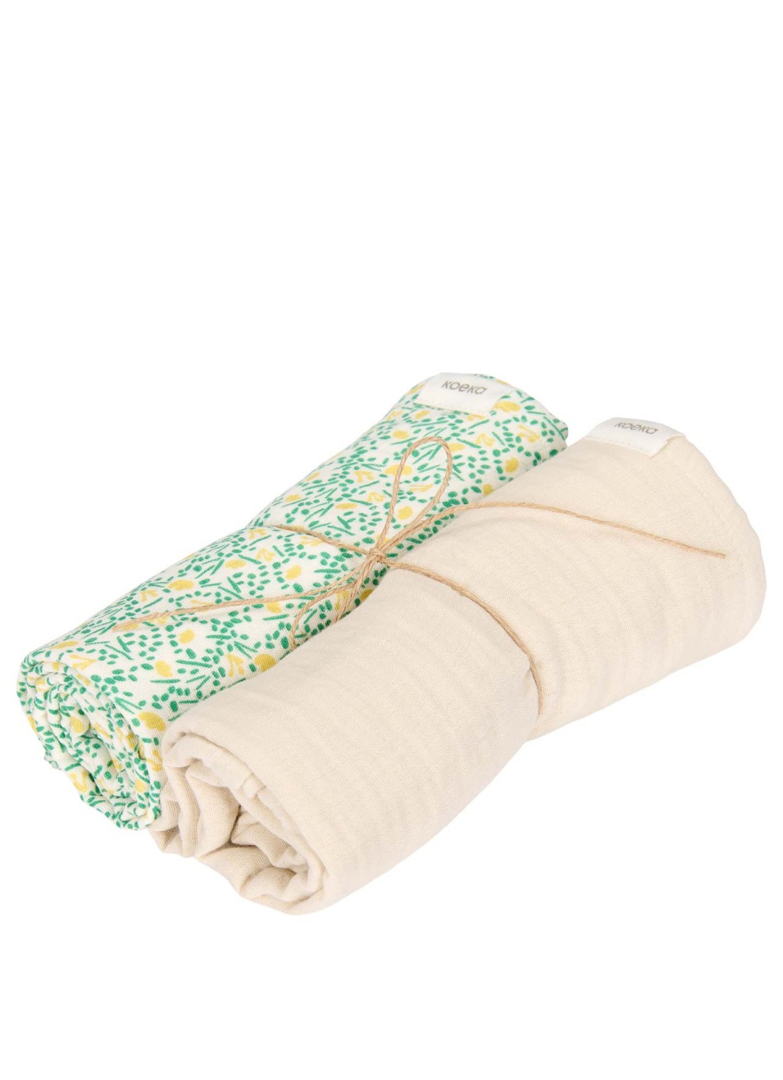 Koeka Hydrofiele doek set van 2 - voorkant gebroken wit