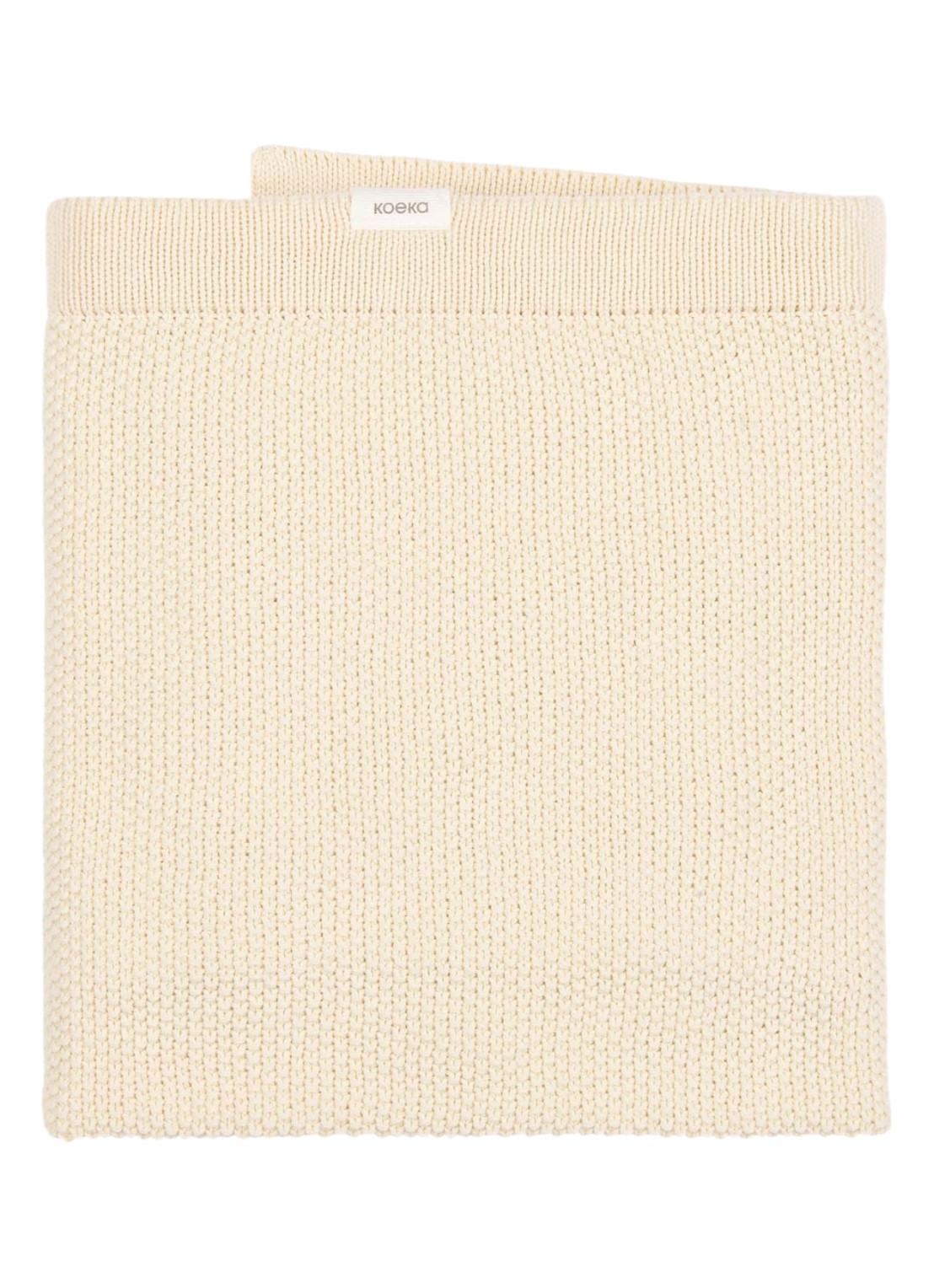 Koeka Lisbon dew wiegdeken 75 x 90 cm  - voorkant 4 beige