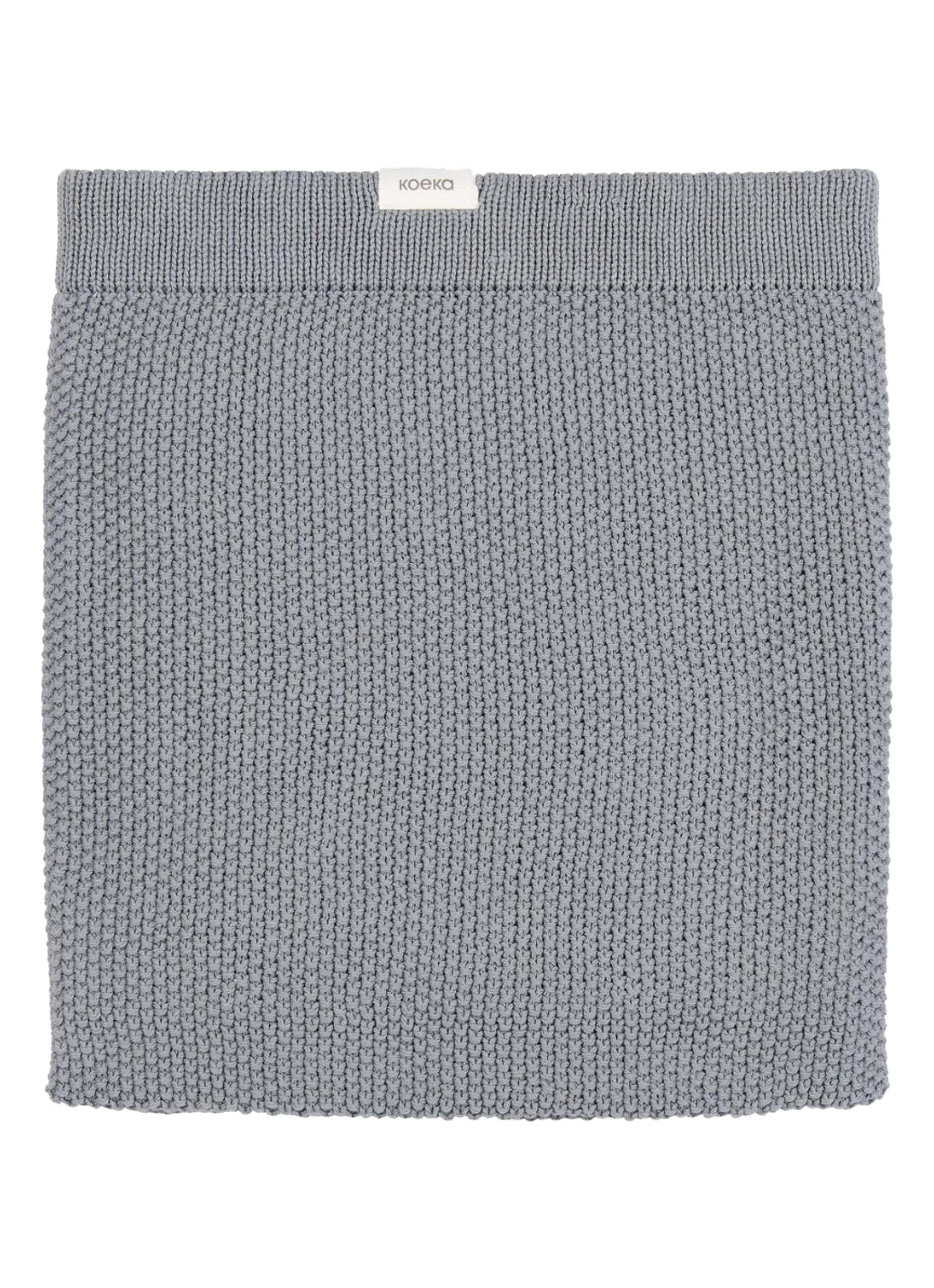 Koeka Lisbon dew wiegdeken 75 x 90 cm  - voorkant grijs