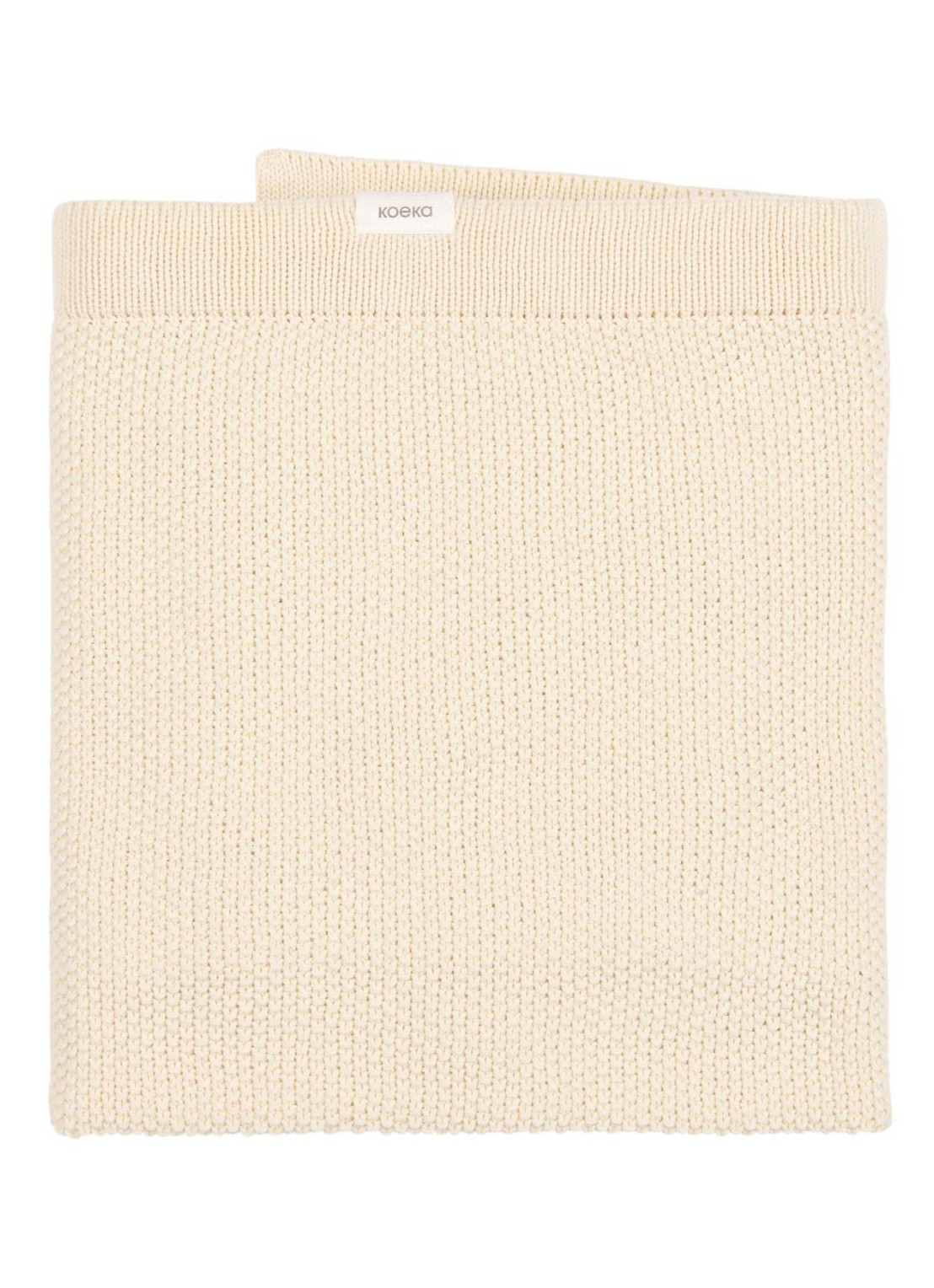 Koeka Lisbon ledikantdeken 100 x 140 cm  - voorkant 4 beige
